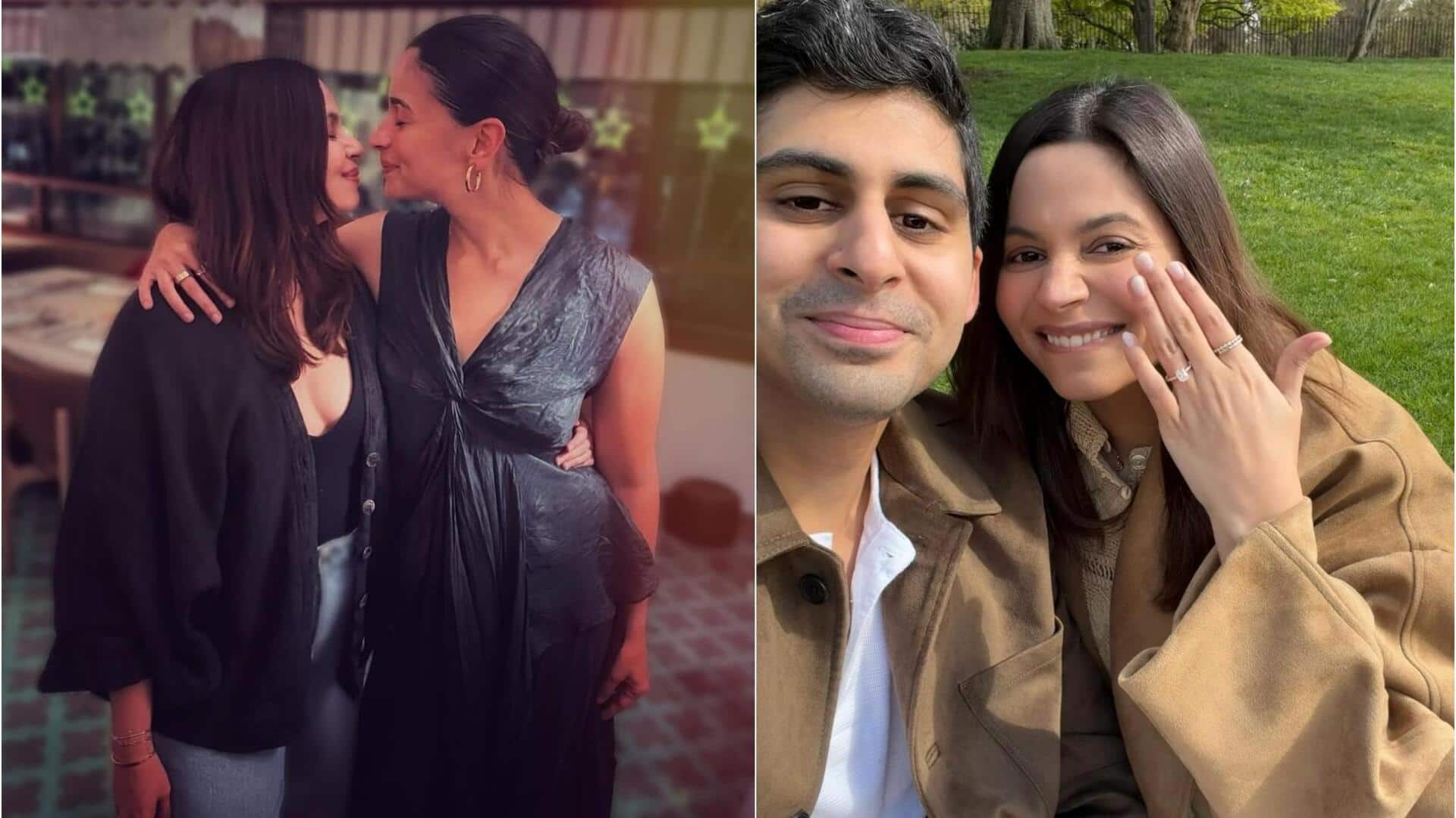 आलिया भट्‌ट की बहन शाहीन भट्‌ट ने की सगाई, मंगेतर संग साझा की तस्वीरें