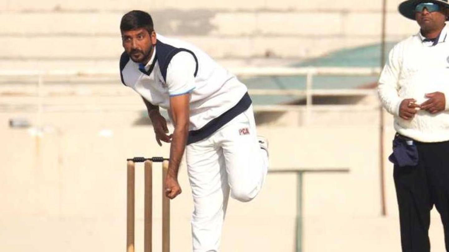 रणजी ट्रॉफी: विनय चौधरी ने लिए 5 विकेट, सौराष्ट्र के खिलाफ मजबूत स्थिति में पंजाब