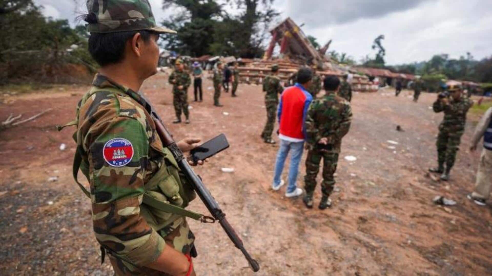कंबोडिया ने थाईलैंड पर शांति वार्ता के बीच हमले का आरोप लगाया, कहा- 40 बम गिराए