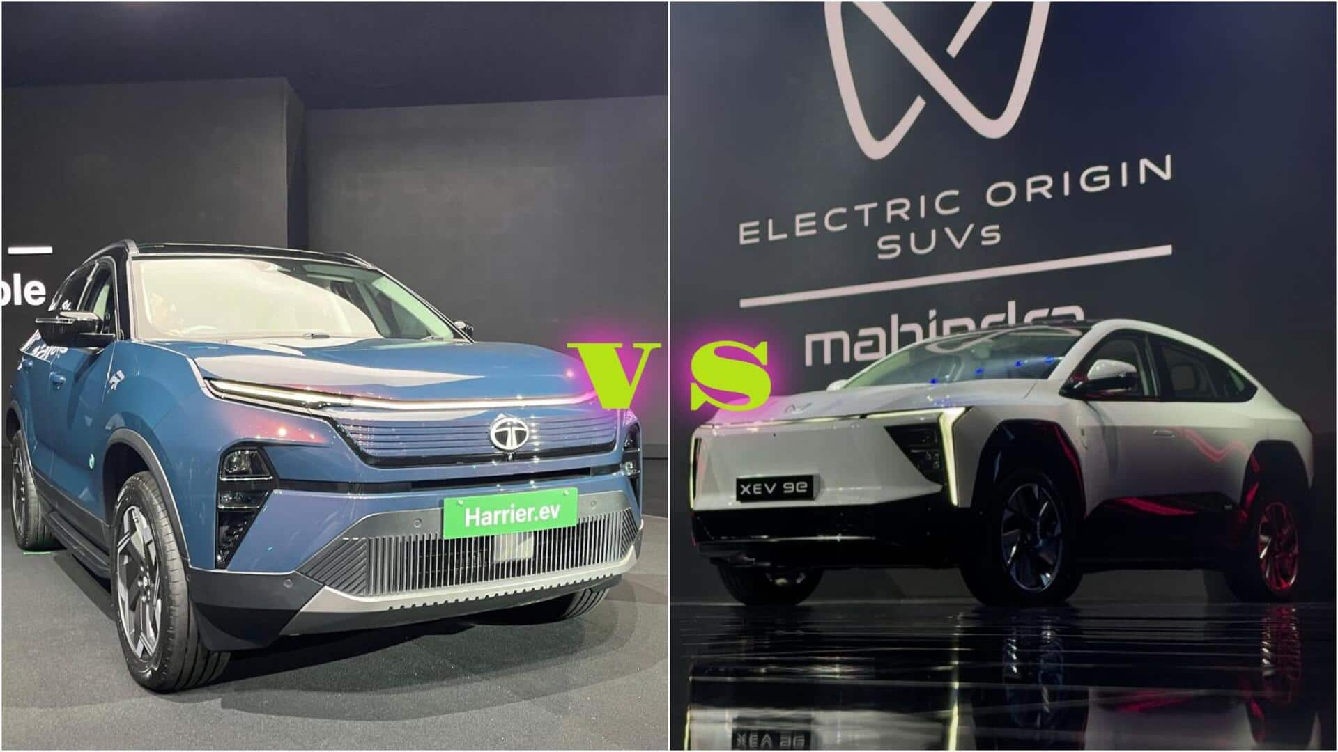 टाटा हैरियर EV बनाम महिंद्रा XEV 9e: दोनों में कौन-सी है बेहतर इलेक्ट्रिक SUV? टाटा हैरियर EV बनाम महिंद्रा XEV 9e: दोनों में कौन-सी है बेहतर इलेक्ट्रिक SUV?