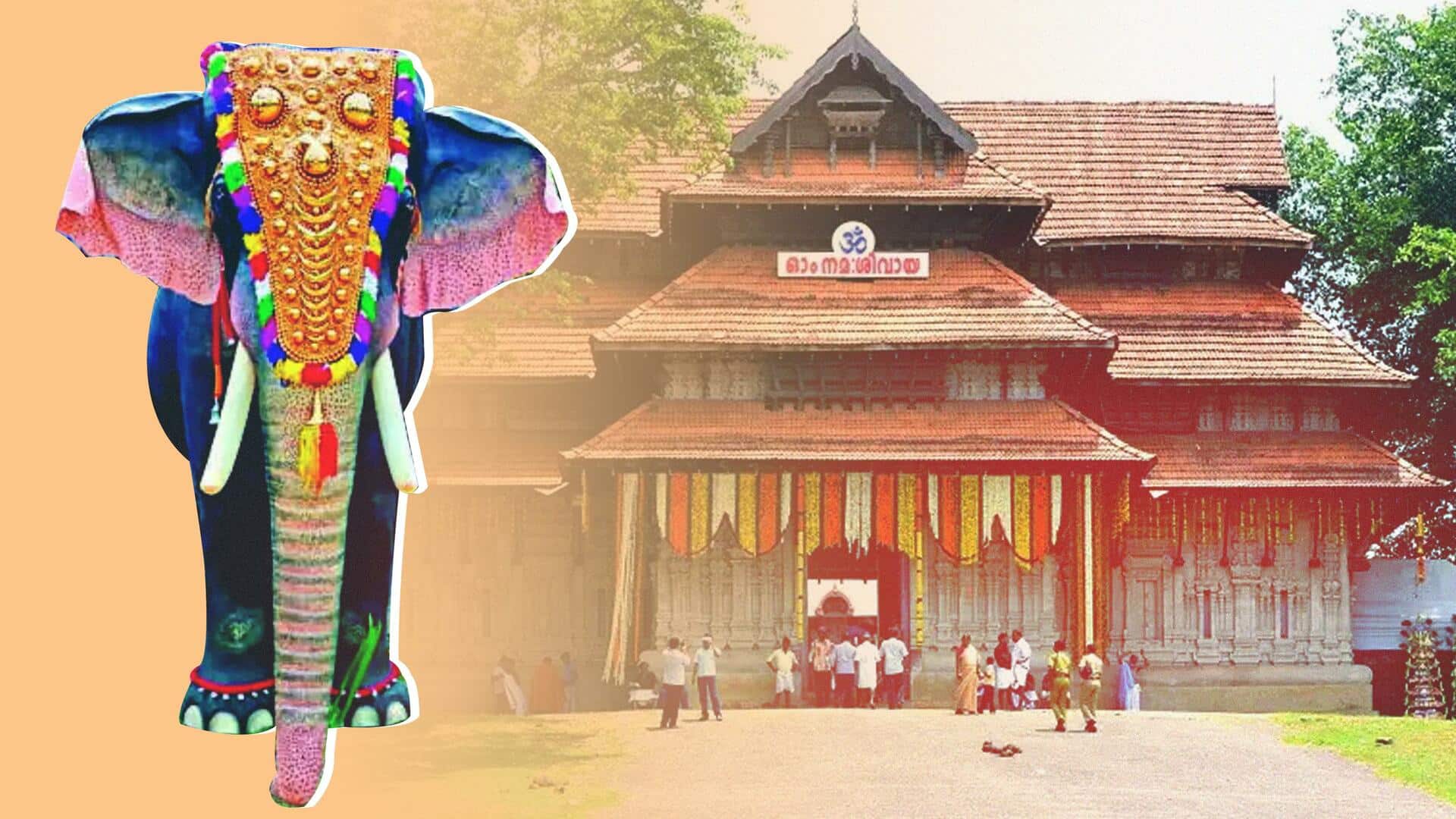 केरल: मंदिर में 800 किलो वजनी रोबोटिक हाथी का अनावरण, 26 फरवरी को होगा उद्घाटन 