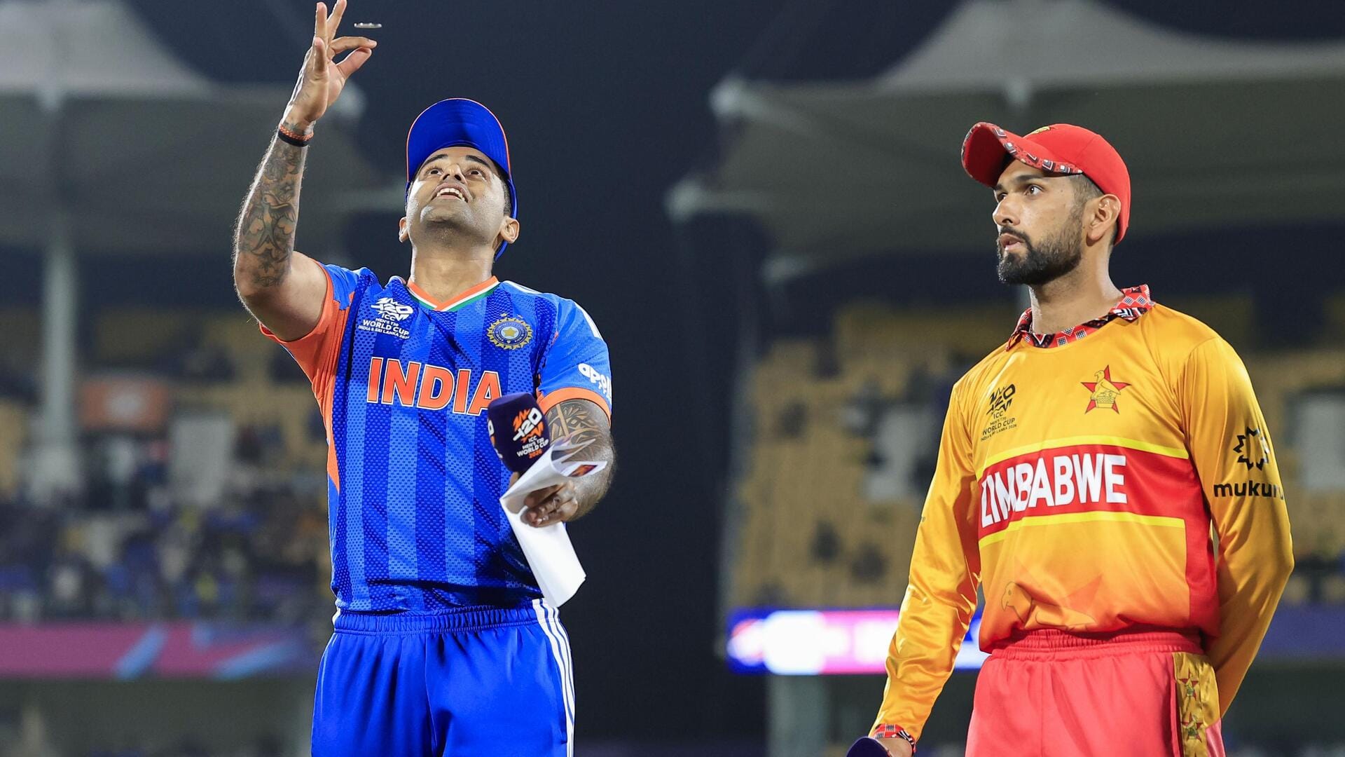 टी-20 विश्व कप 2026: जिम्बाब्वे ने भारत के खिलाफ टॉस जीतकर चुनी गेंदबाजी, जानिए प्लेइंग इलेवन