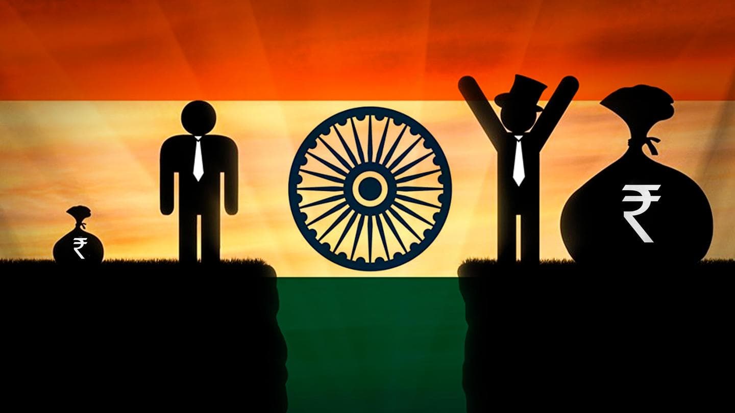 सबसे अधिक असमानता वाले देशों में भारत, कुल आय का 22% केवल 1% आबादी के पास