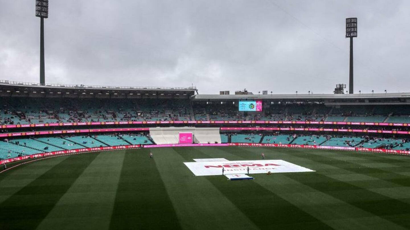 सिडनी टेस्ट: बारिश के कारण तीसरे दिन नहीं फेंकी जा सकी एक भी गेंद
