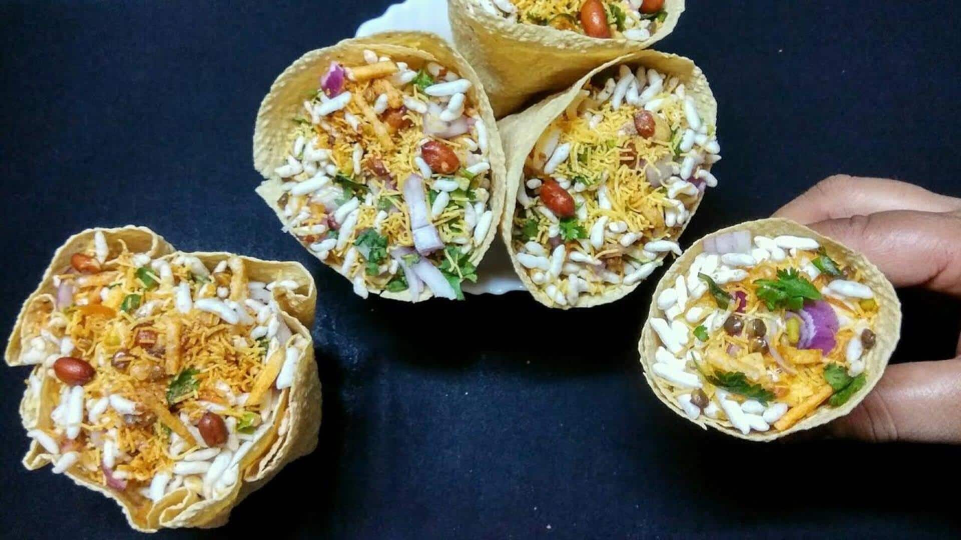 पापड़ कोन चाट: स्वादिष्ट और स्वास्थ्यवर्धक स्नैक, जानिए इसकी रेसिपी
