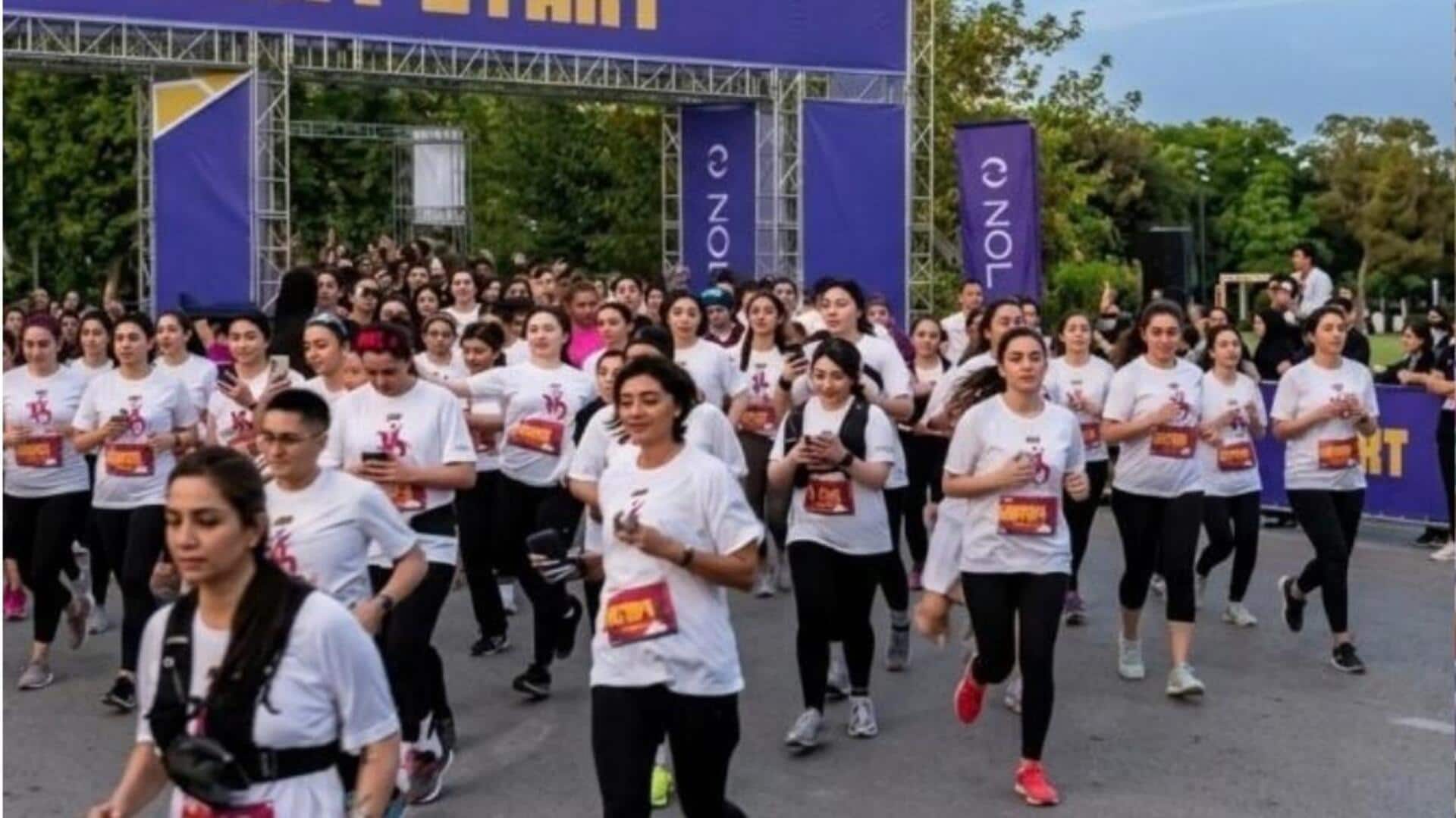 ईरान में महिलाओं ने बिना हिजाब के लगाई 10 किलोमीटर की दौड़, सख्त कानून को चुनौती
