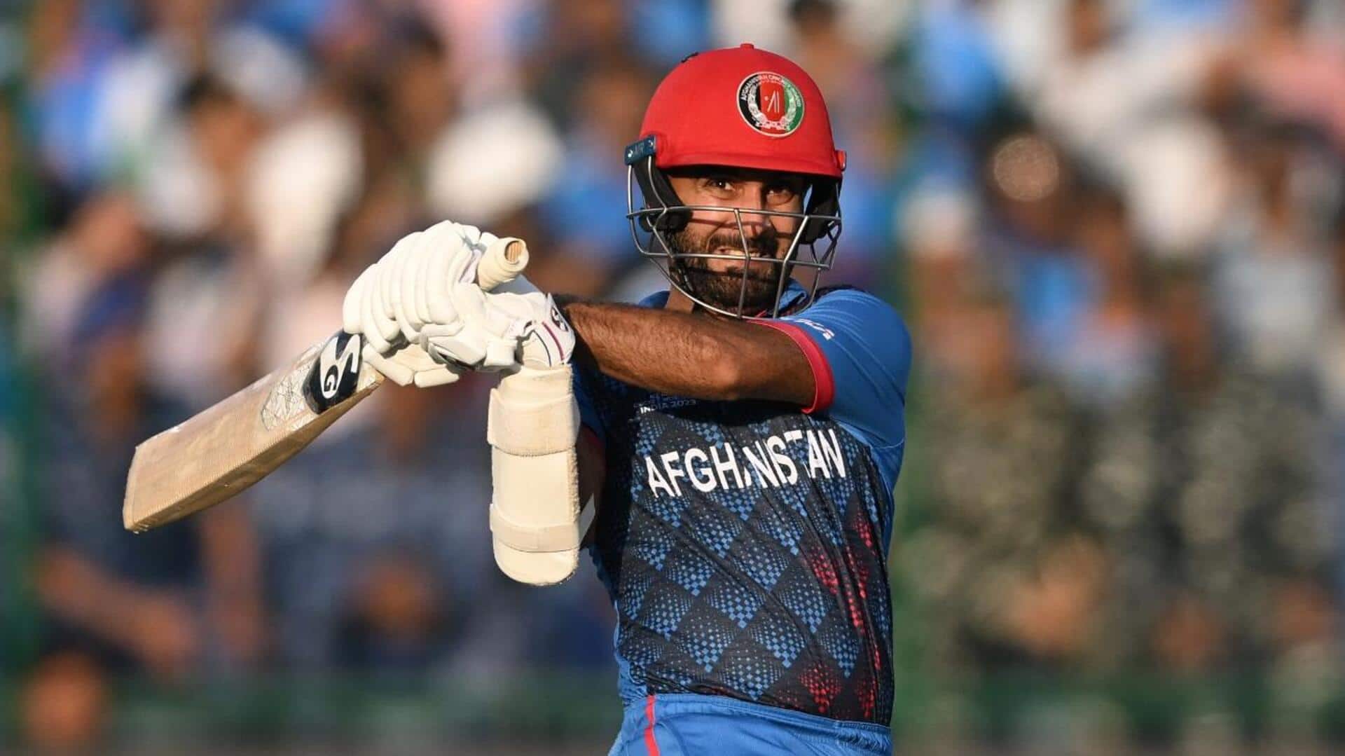 हशमतुल्लाह शाहिदी ने वनडे विश्व कप में अफगानिस्तान के लिए खेली तीसरी सबसे बड़ी पारी