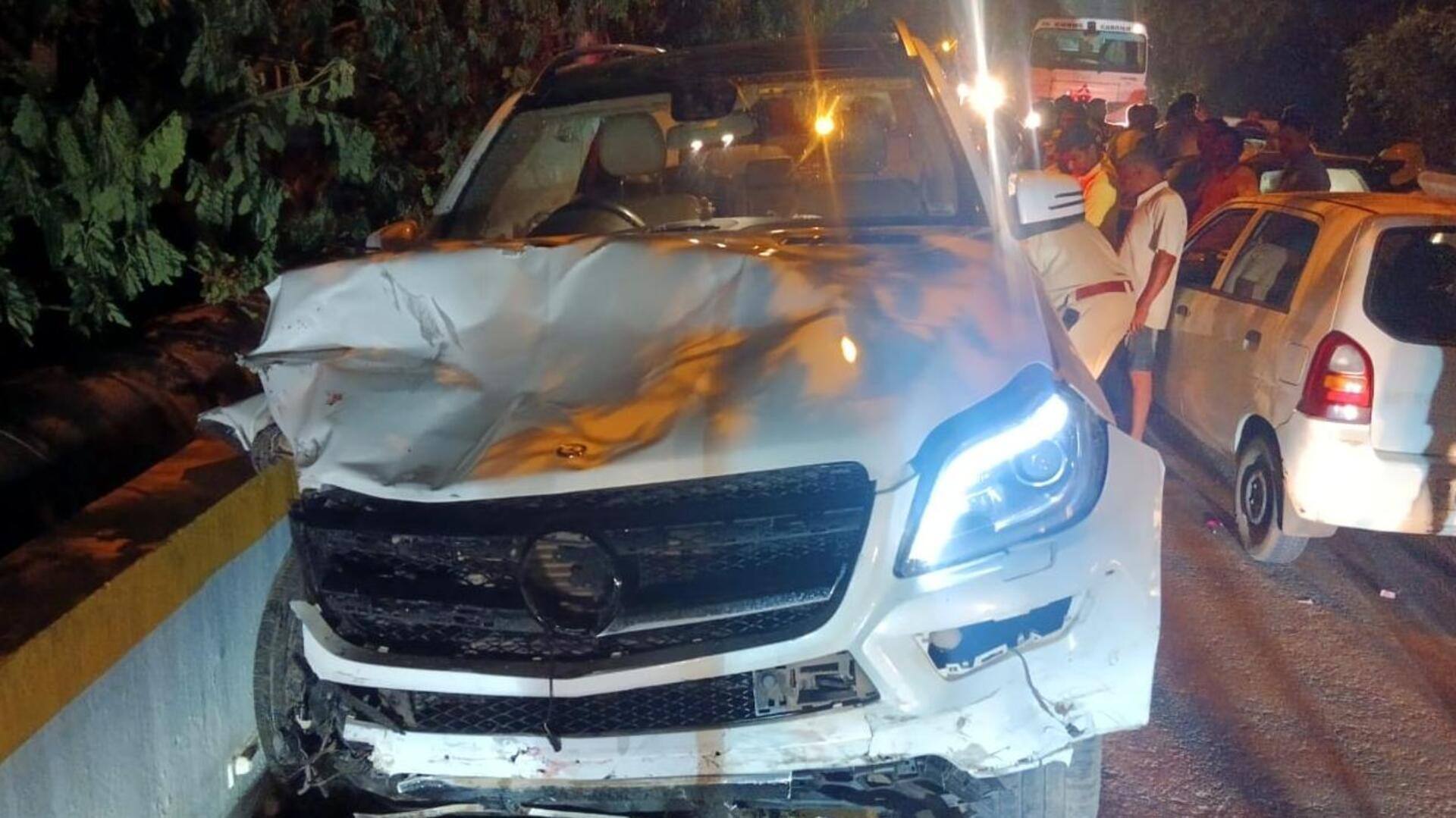 गोवा: पोंडा-पणजी राजमार्ग पर तेज रफ्तार मर्सिडीज ने 5 वाहनों में मारी टक्कर, 3 की मौत