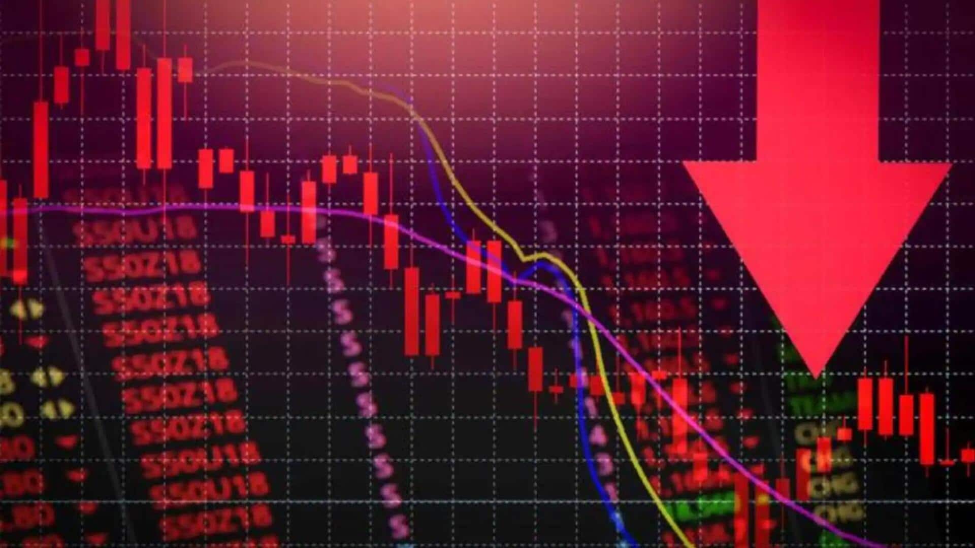 शेयर बाजार: निवेशकों के लिए बुरा रहा दिन, 4,389 अंक लुढ़का सेंसेक्स