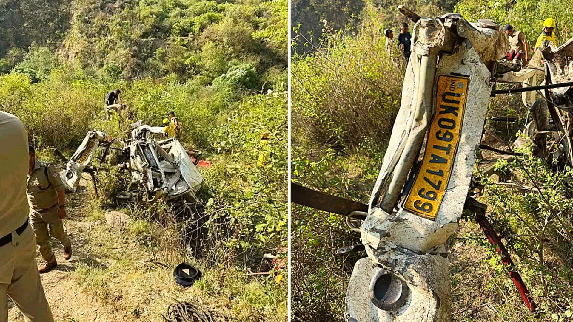 उत्तराखंड के टिहरी में 300 मीटर गहरी खाई में गिरा पिकअप वाहन, 8 की मौत