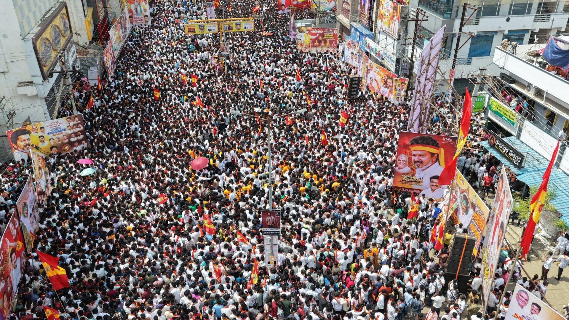 तमिलनाडु पुलिस का आरोप- विजय जानबूझकर देरी से पहुंचे और रोड शो की अनुमति नहीं ली