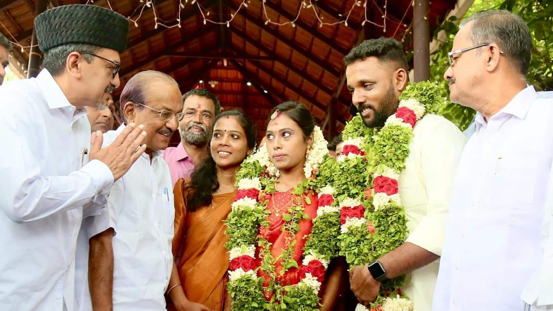 केरल: मुस्लिम लीग ने दिया सांप्रदायिक सद्भाव का संदेश, अपने खर्च पर हिंदू जोड़े की शादी कराई