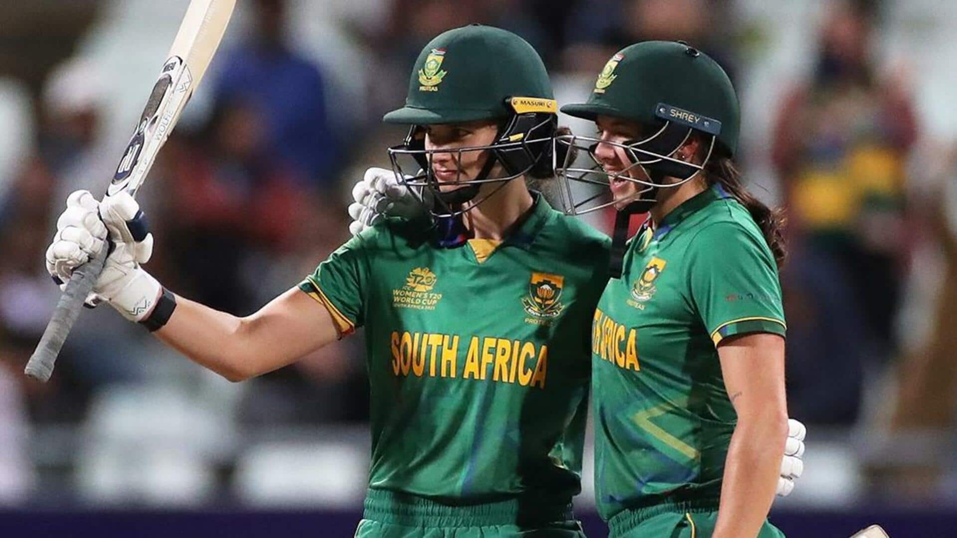महिला टी-20 विश्वकप: दक्षिण अफ्रीका ने इंग्लैंड को दिया 165 रन का लक्ष्य, ब्रिट्स-वोल्वार्ड्ट के अर्धशतक