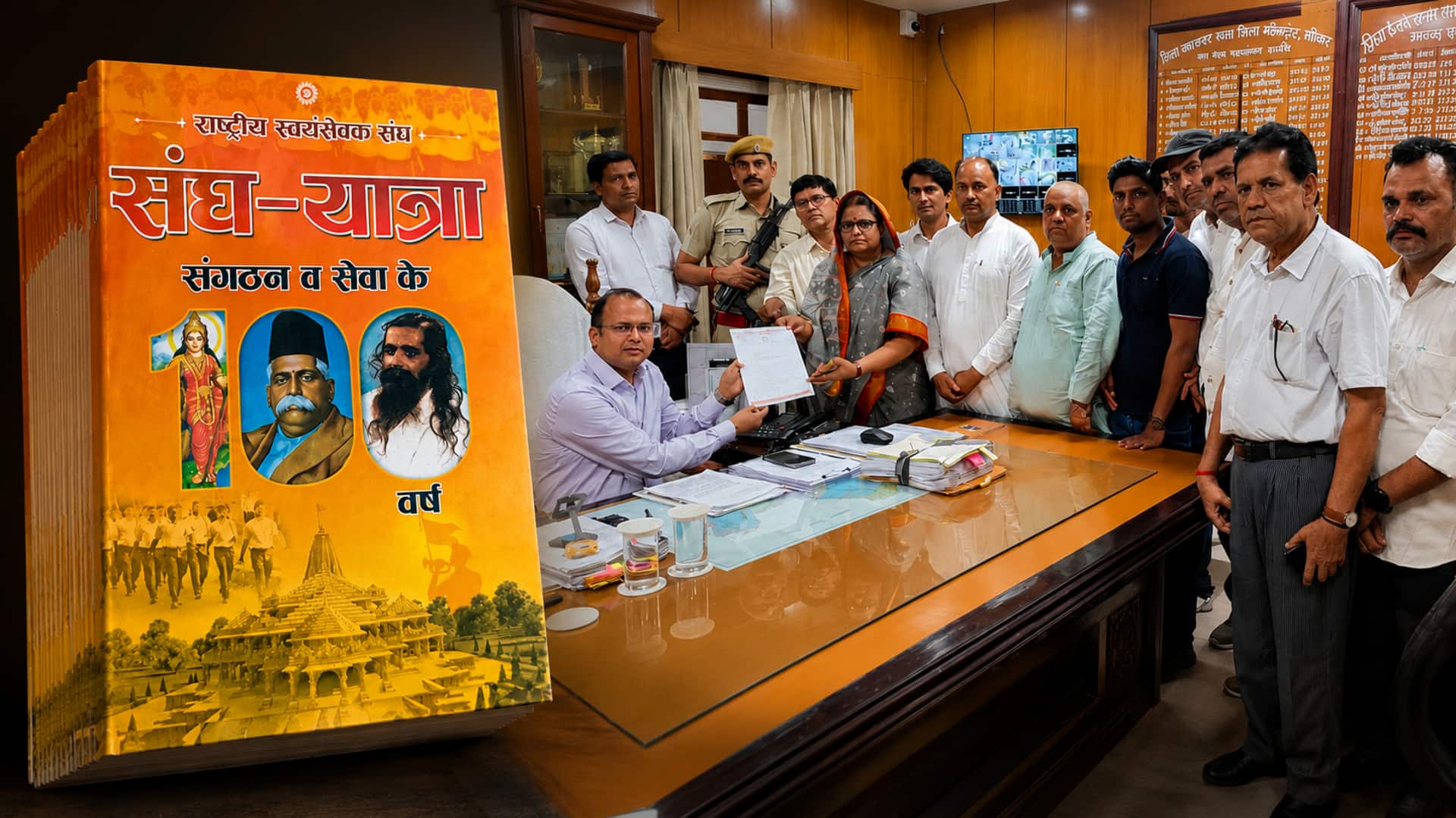 राजस्थान: सीकर के स्कूलों में 30-30 रुपये में बांट रहे RSS की किताब, CJP-कांग्रेस का विरोध