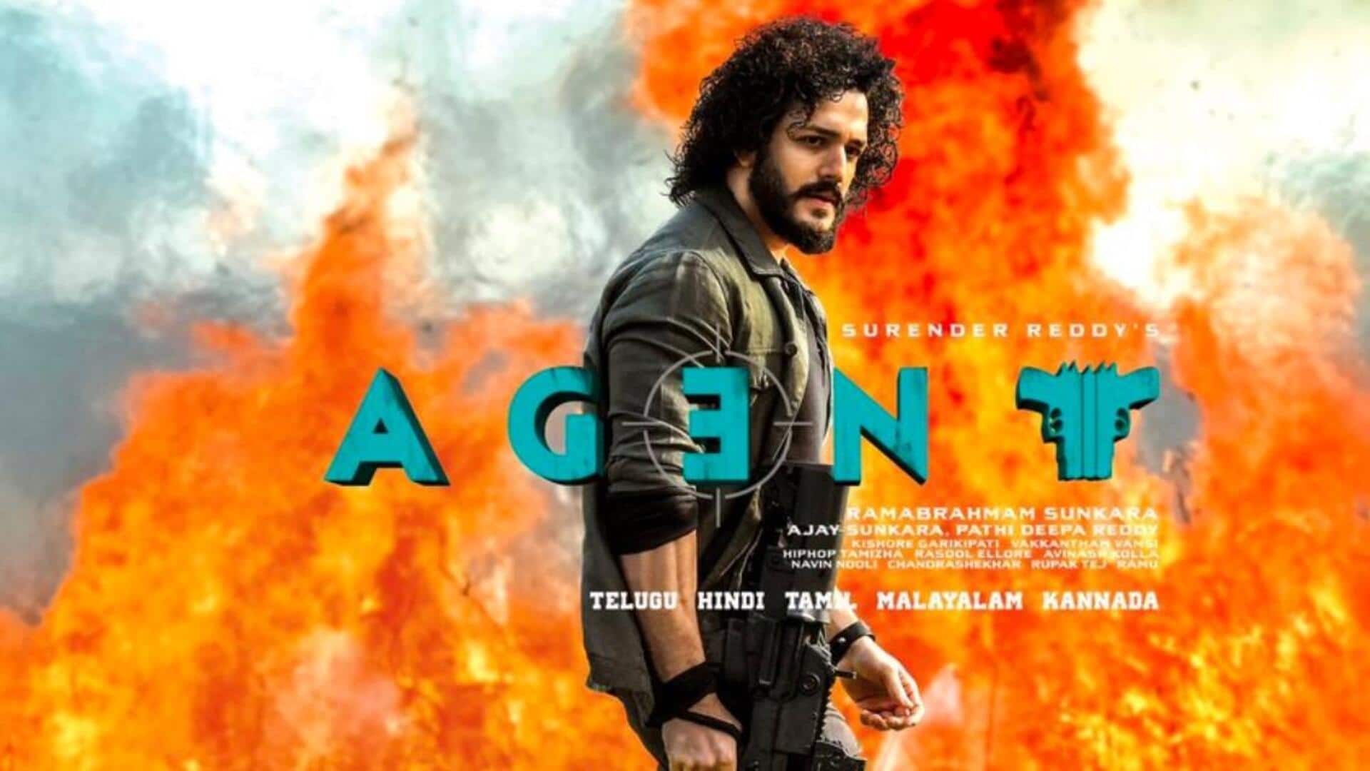 अखिल अक्किनेनी की फिल्म 'एजेंट' का पोस्टर जारी, हिंदी में भी होगी रिलीज