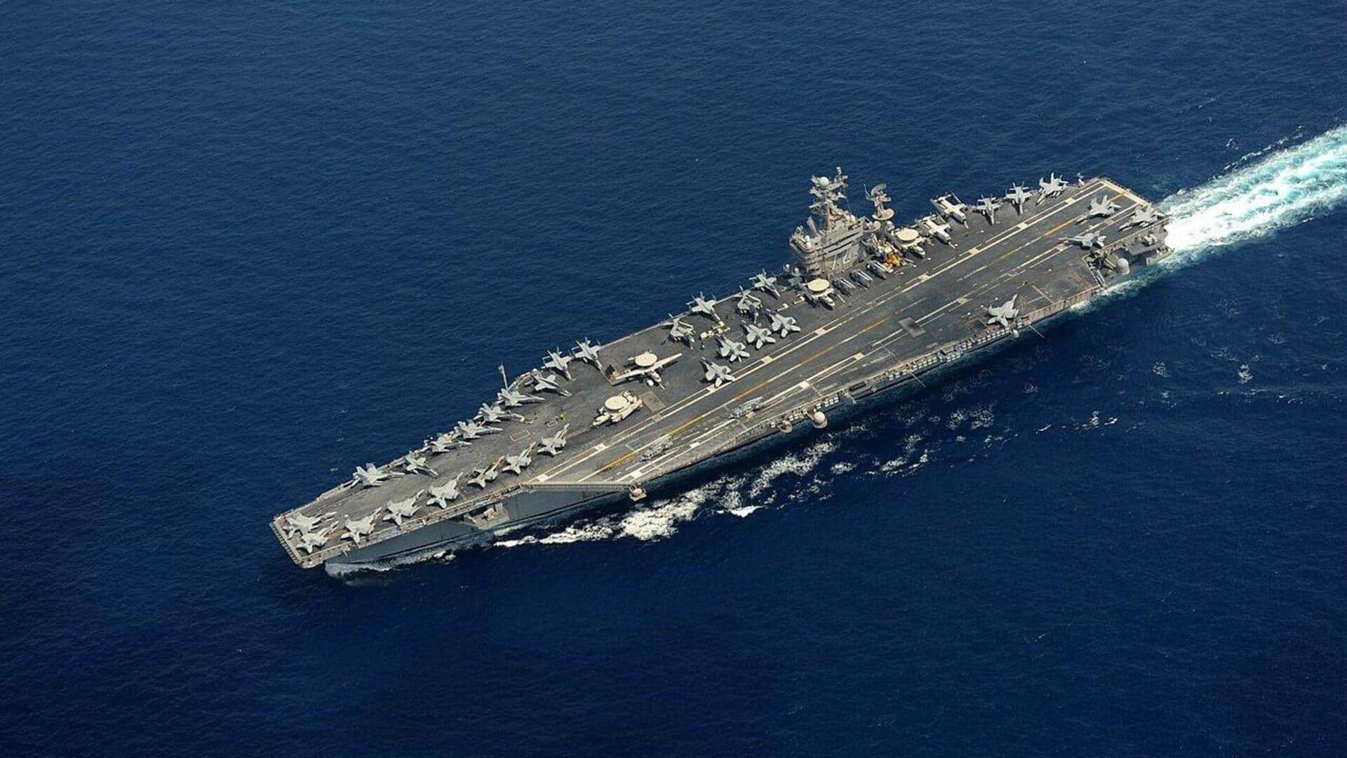 अमेरिका ने ईरान के खिलाफ नाकाबंदी मजबूत की, होर्मुज के आसपास 20 से अधिक युद्धपोत तैनात