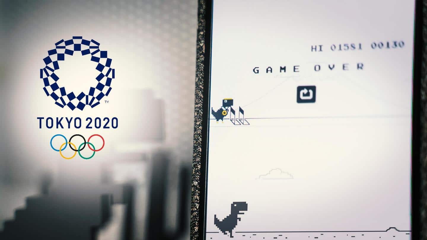 क्रोम ब्राउजर के डायनासोर गेम को मिला अपडेट, ओलंपिक्स को सेलिब्रेट कर रही है गूगल