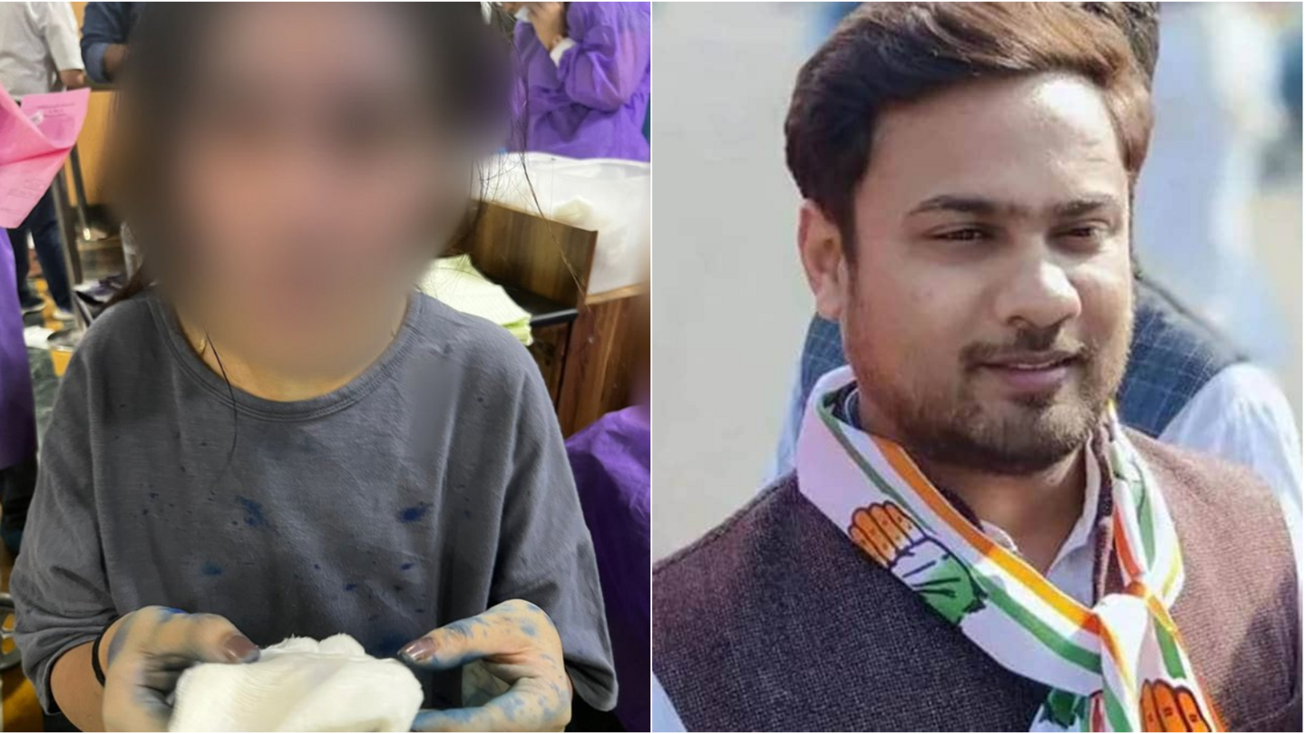 राजस्थान के मंत्री के बेटे पर रेप का आरोप लगाने वाली युवती पर फेंकी गई स्याही