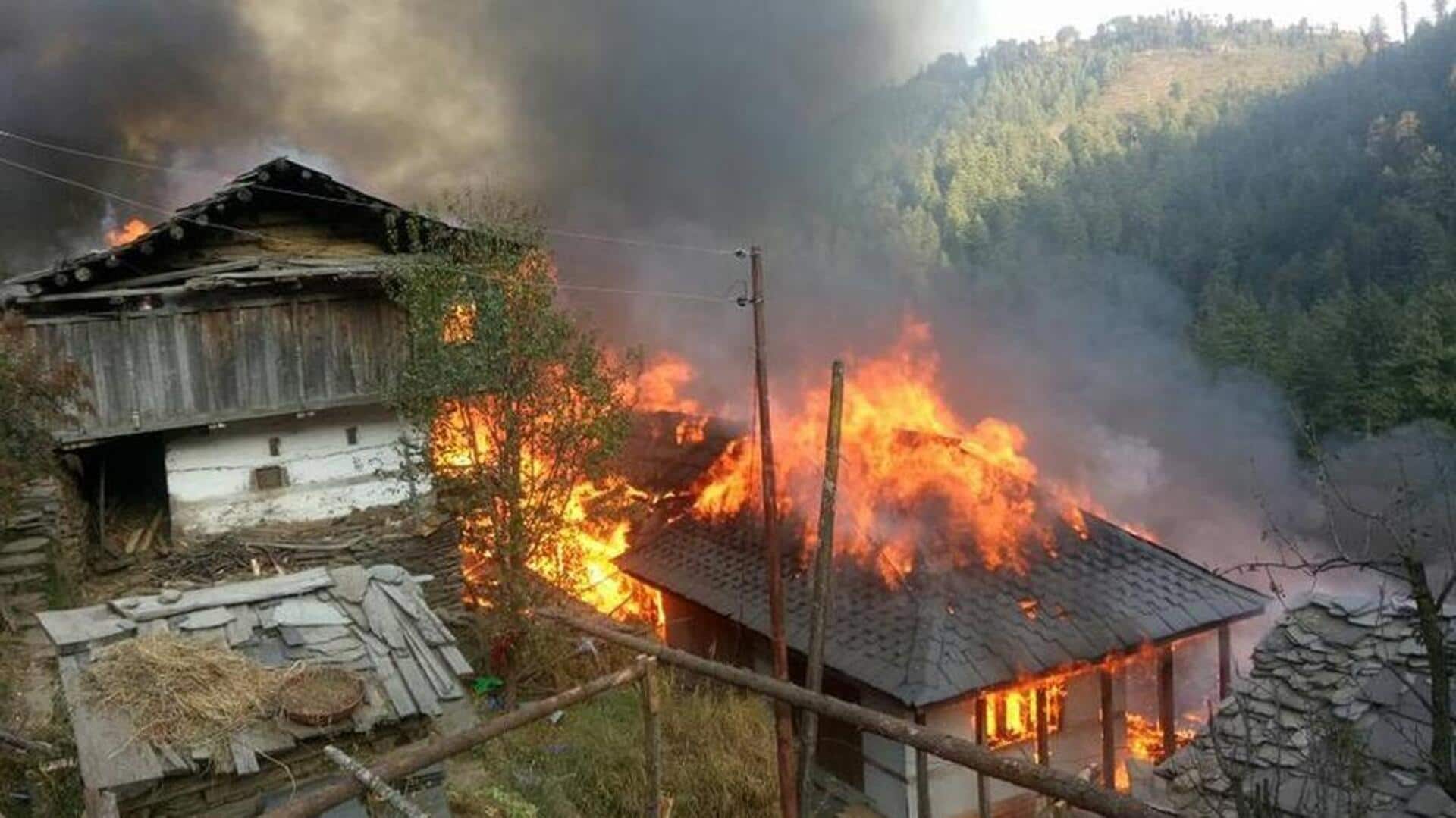 हिमाचल प्रदेश: एक हफ्ते में तीसरा हादसा, आग लगने से 3 बच्चों समेत 6 जिंदा जले