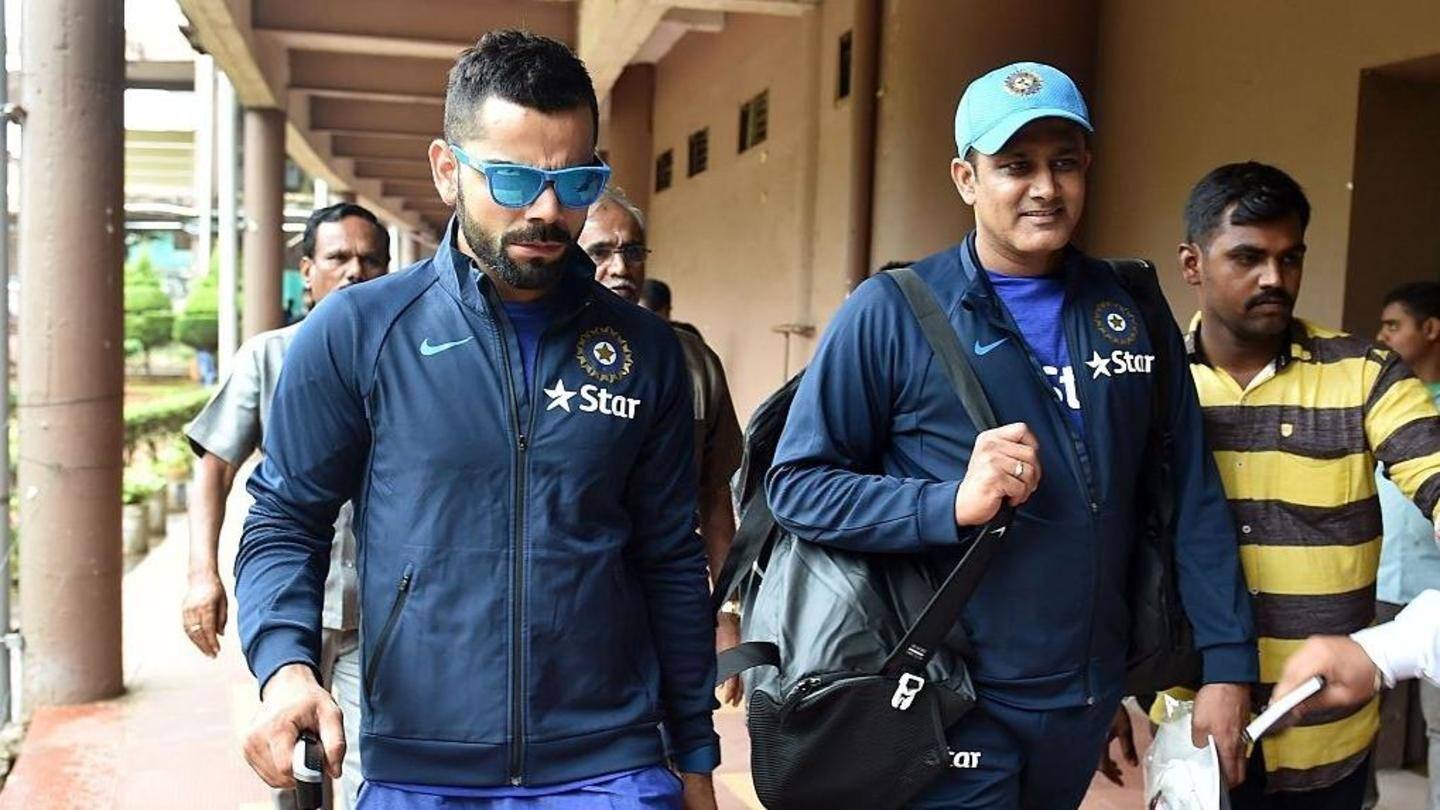 कोहली से मतभेद के चलते कुंबले ने दिया था त्यागपत्र कोहली से मतभेद के चलते कुंबले ने दिया था त्यागपत्र