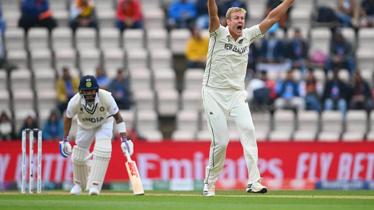 टेस्ट चैंपियनशिप फाइनल: भारत को लगे चार झटके, पहले सेशन में रहा न्यूजीलैंड का दबदबा