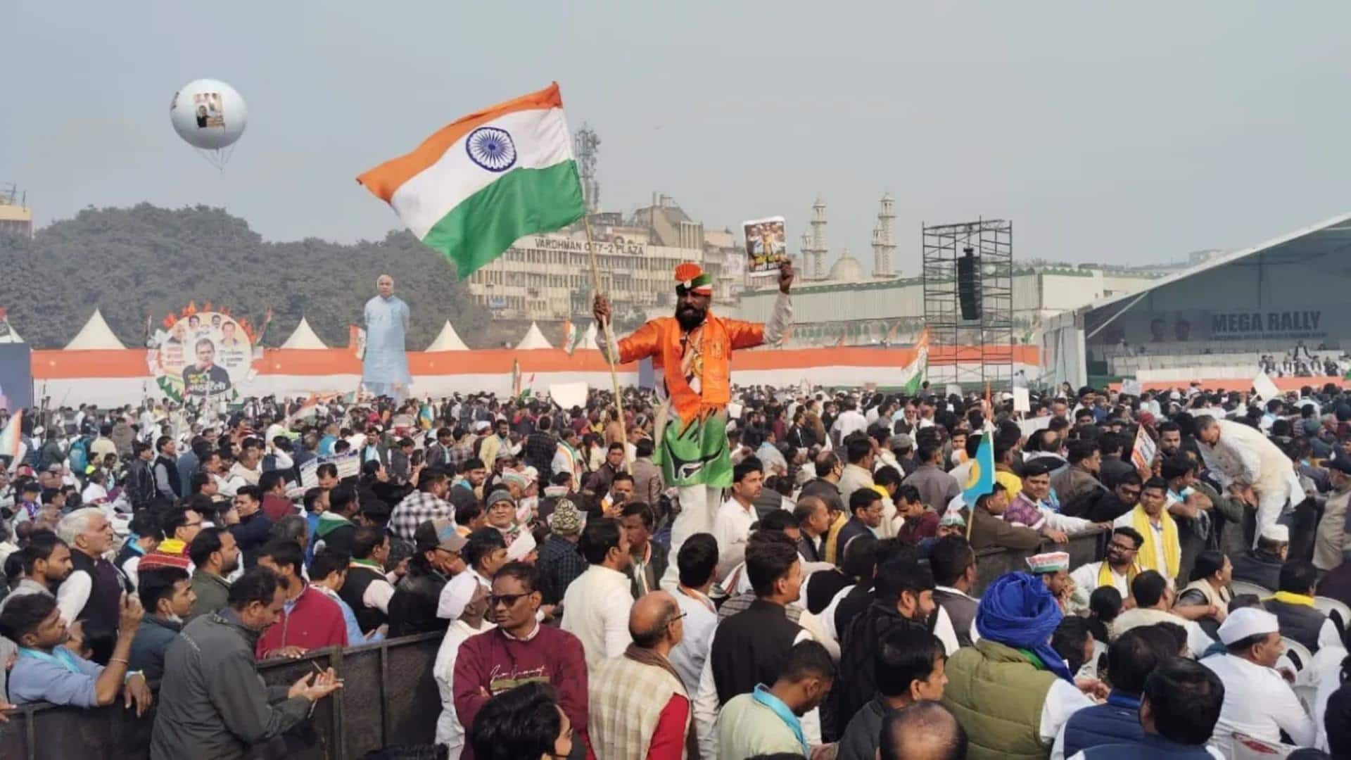 कांग्रेस की रैली में प्रधानमंत्री मोदी के खिलाफ लगे विवादित नारे, भाजपा ने जताया विरोध