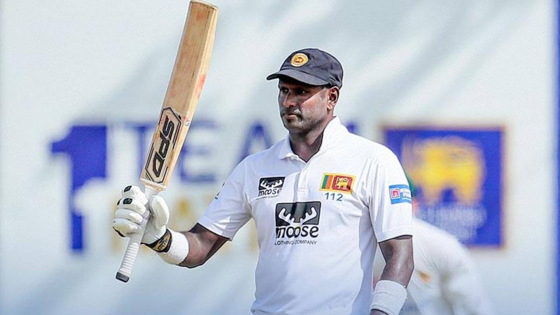 श्रीलंका बनाम पाकिस्तान: एंजेलो मैथ्यूज ने लगाया टेस्ट करियर का 39वां अर्धशतक, जानिए उनके आंकड़े