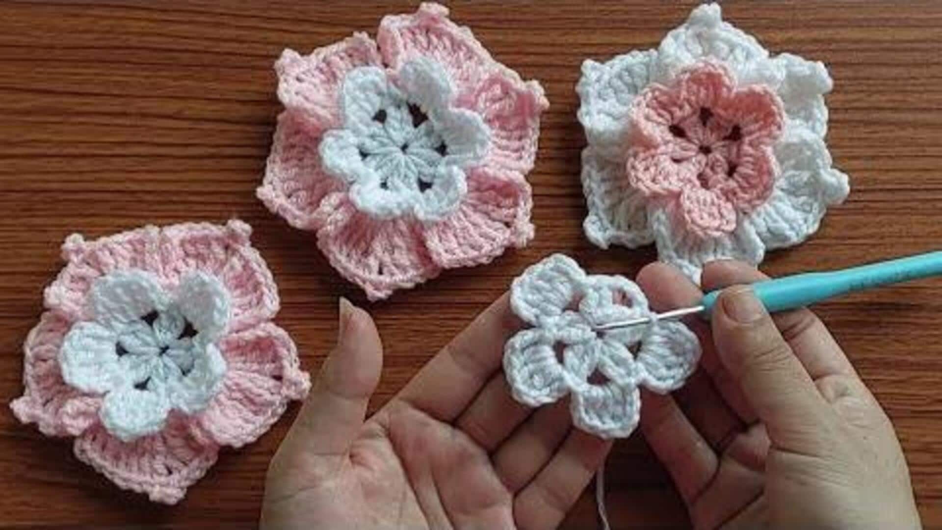  क्रोशिया से कपड़े पर फूलों का पैटर्न बनाने के लिए अपनाएं ये तरीका