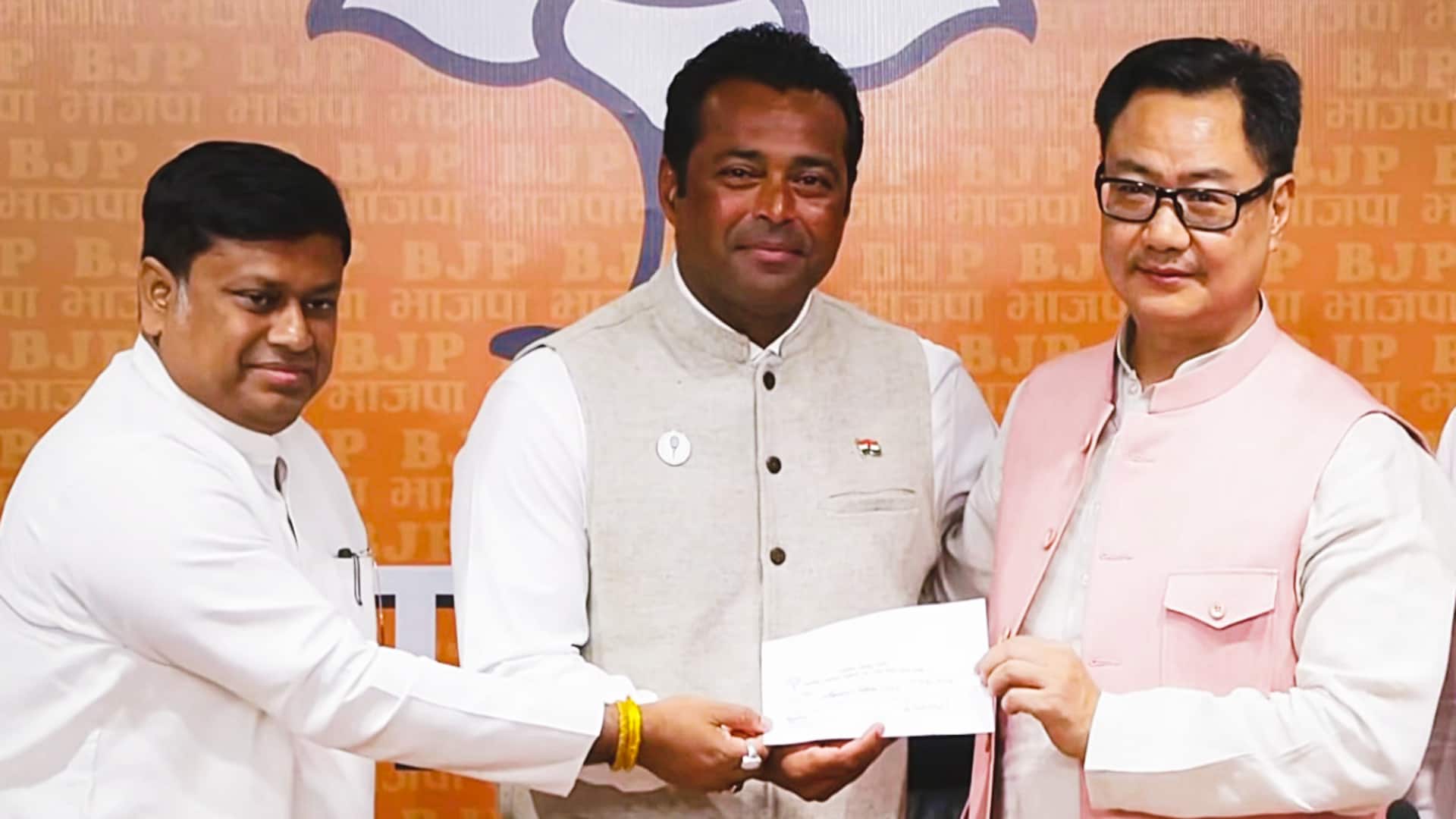 पश्चिम बंगाल चुनाव से पहले टेनिस दिग्गज लिएंडर पेस भाजपा में हुए शामिल