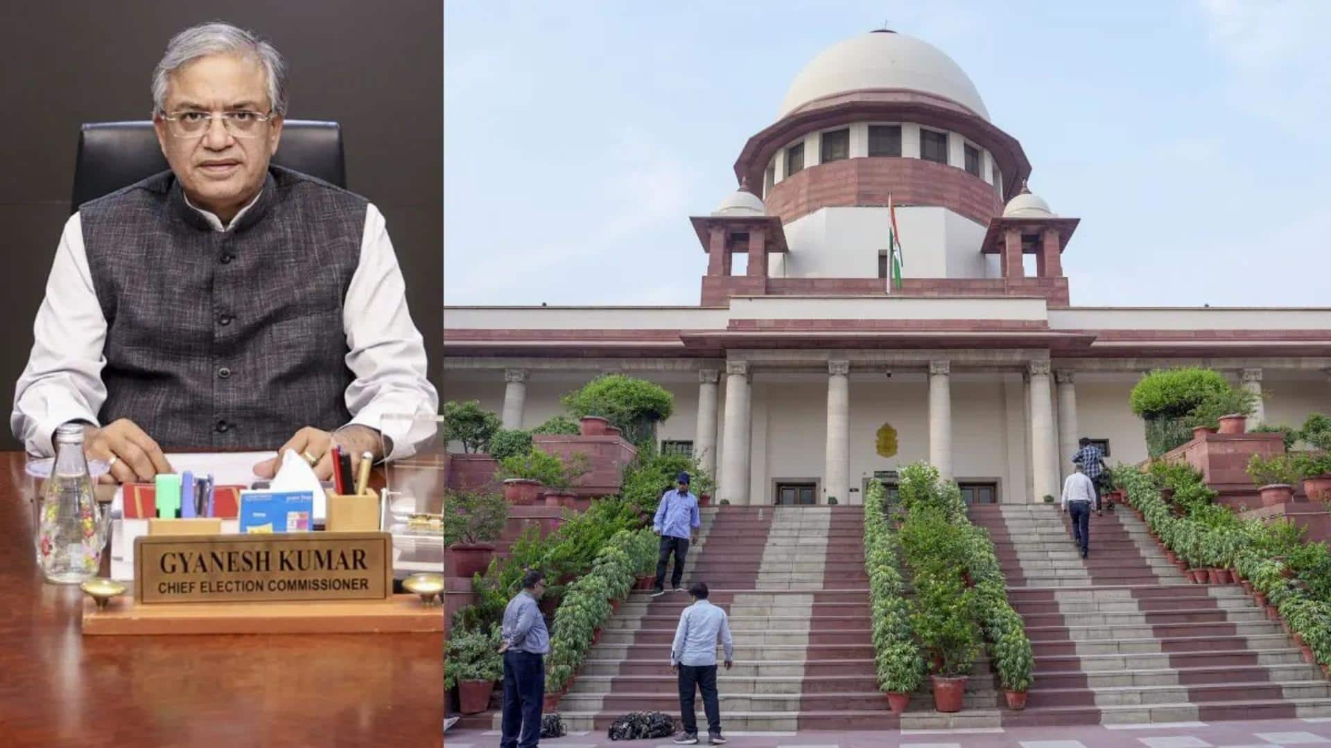 ज्ञानेश कुमार को निलंबित करने से सुप्रीम कोर्ट का इनकार, केंद्र और चुनाव आयोग को नोटिस