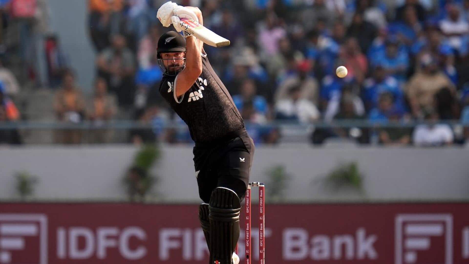 डेरिल मिचेल ने भारत के खिलाफ जड़ा अपना दूसरा वनडे अर्धशतक, जानिए उनके आंकड़े 