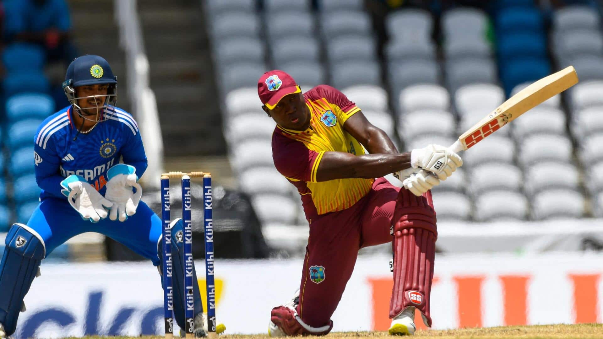 तीसरा टी-20: वेस्टइंडीज ने दिया 160 रनों का लक्ष्य, कुलदीप ने की उम्दा गेंदबाजी 