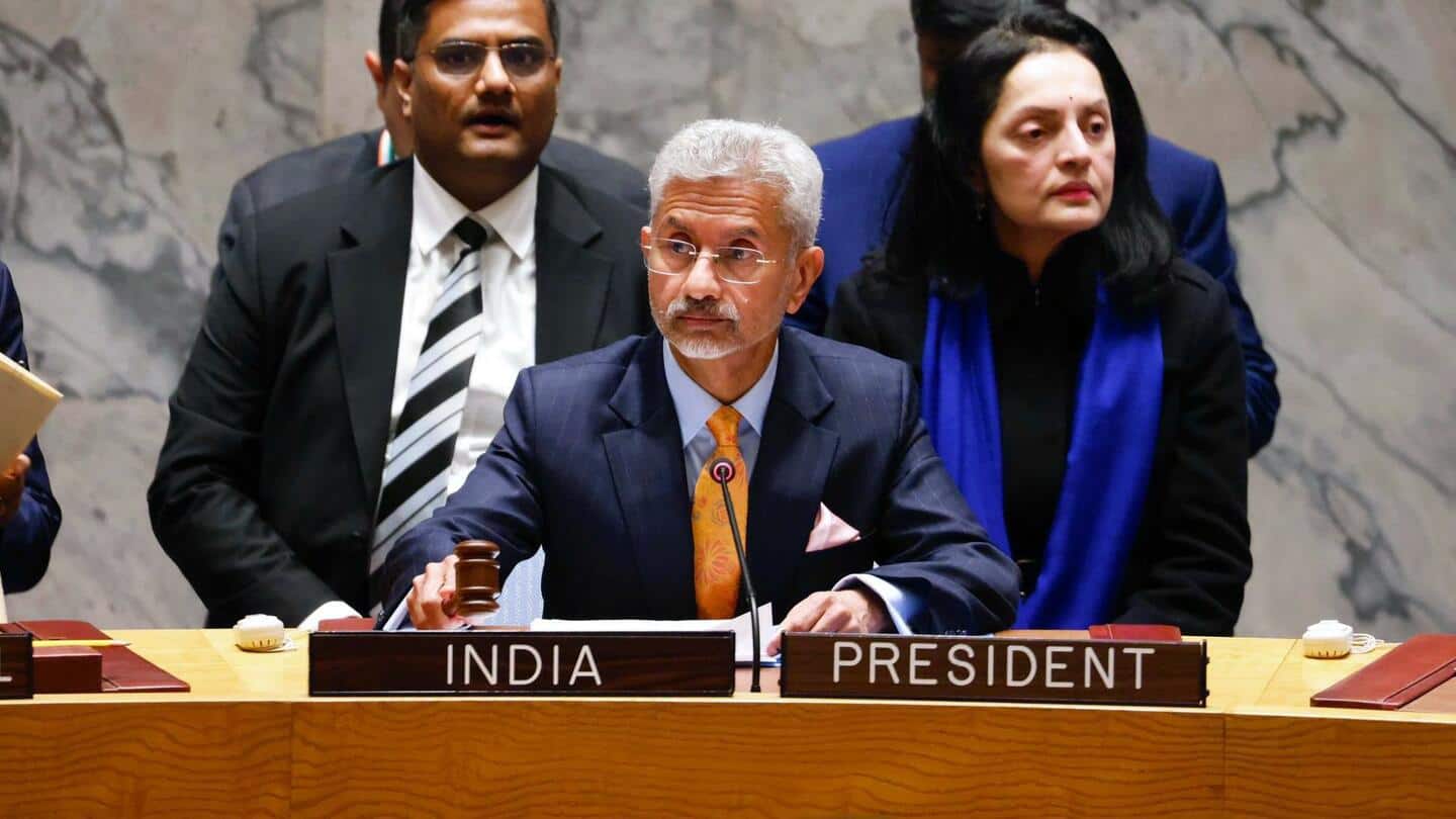 संयुक्त राष्ट्र सुरक्षा परिषद की बैठक में जयशंकर बोले- पाक अच्छा पड़ोसी बनने की कोशिश करे