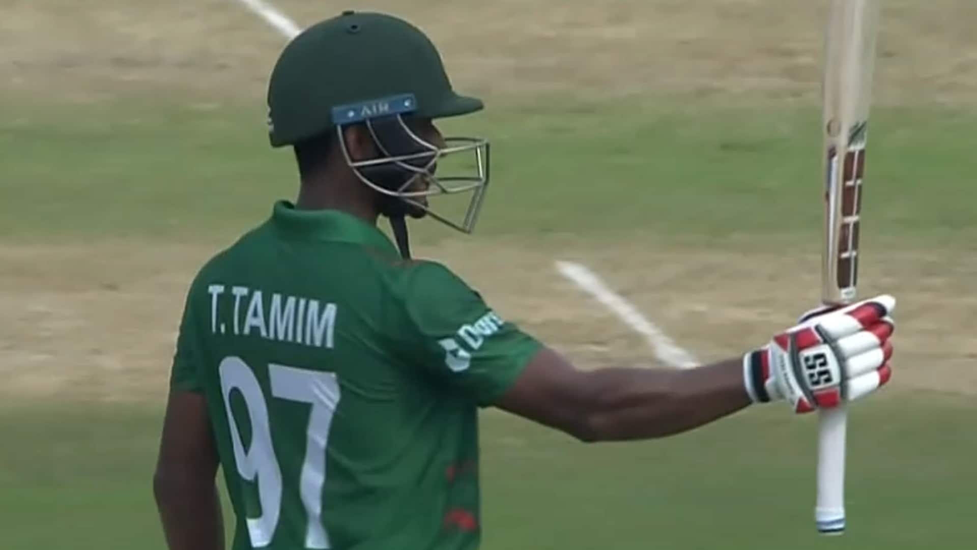 भारत बनाम बांग्लादेश: तंजीद हसन ने लगाया वनडे करियर का पहला अर्धशतक, जानिए उनके आंकड़े