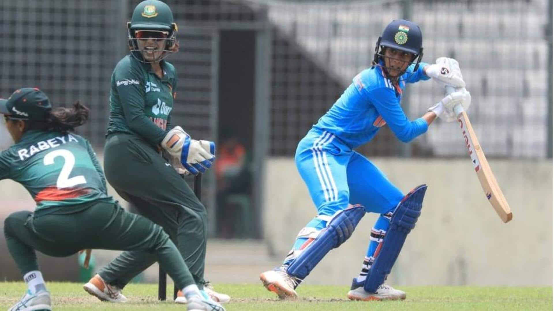 भारतीय महिला क्रिकेट टीम और बांग्लादेश के बीच तीसरा वनडे टाई, 1-1 से बराबर रही सीरीज  