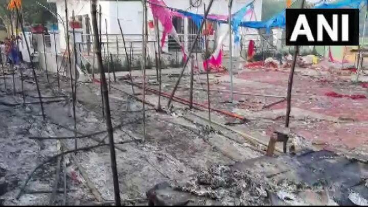 उत्तर प्रदेश: भदोही में दुर्गा पूजा पंडाल में लगी भीषण आग; 5 की मौत, 64 घायल