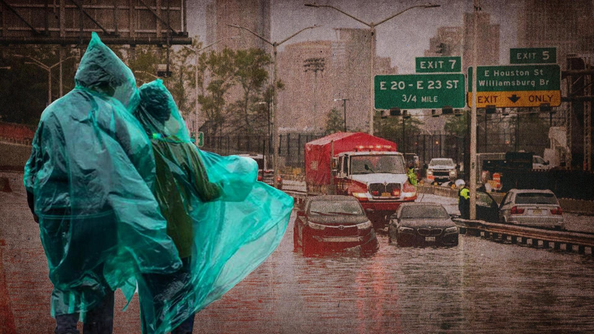 न्यूयॉर्क: भारी बारिश से बाढ़ जैसे हालात; सैकड़ों उड़ानें रद्द; सबवे स्टेशनों में भी फंसे यात्री