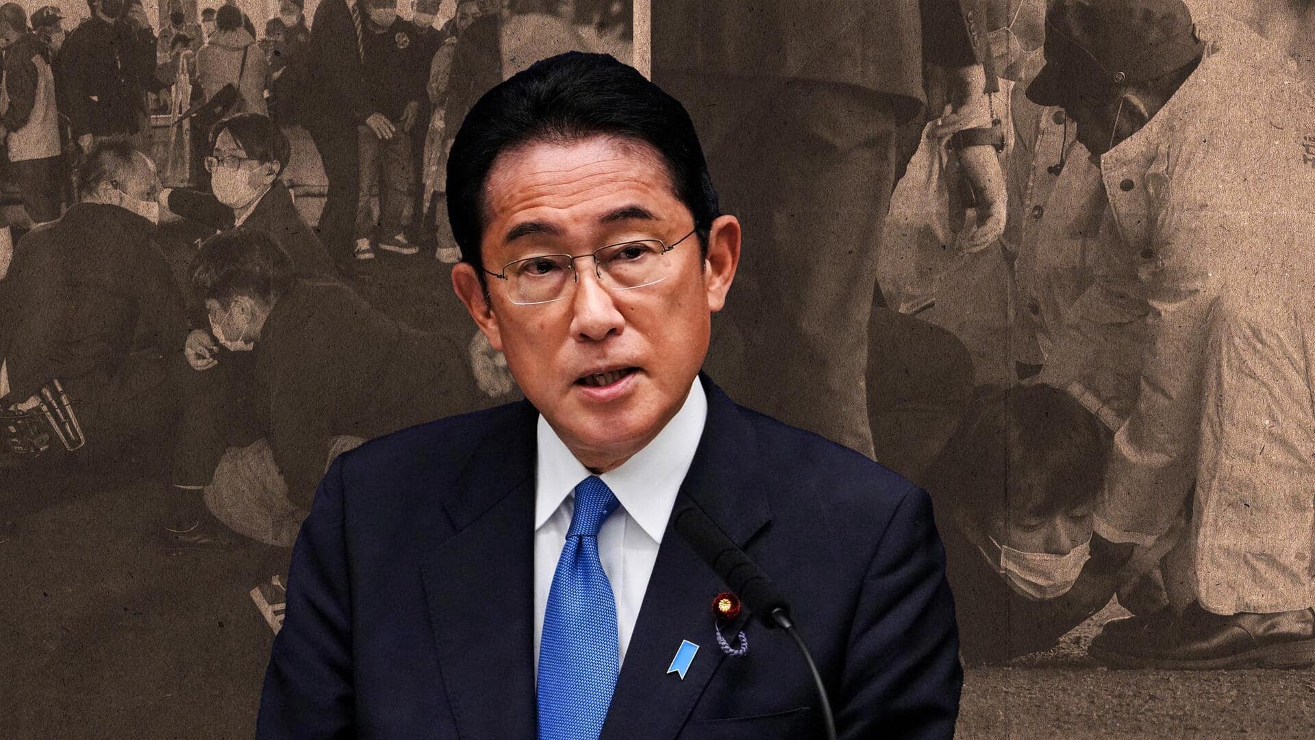 जापान के प्रधानमंत्री फुमियो किशिदा पर स्मोक बम से हमला, बाल-बाल बचे