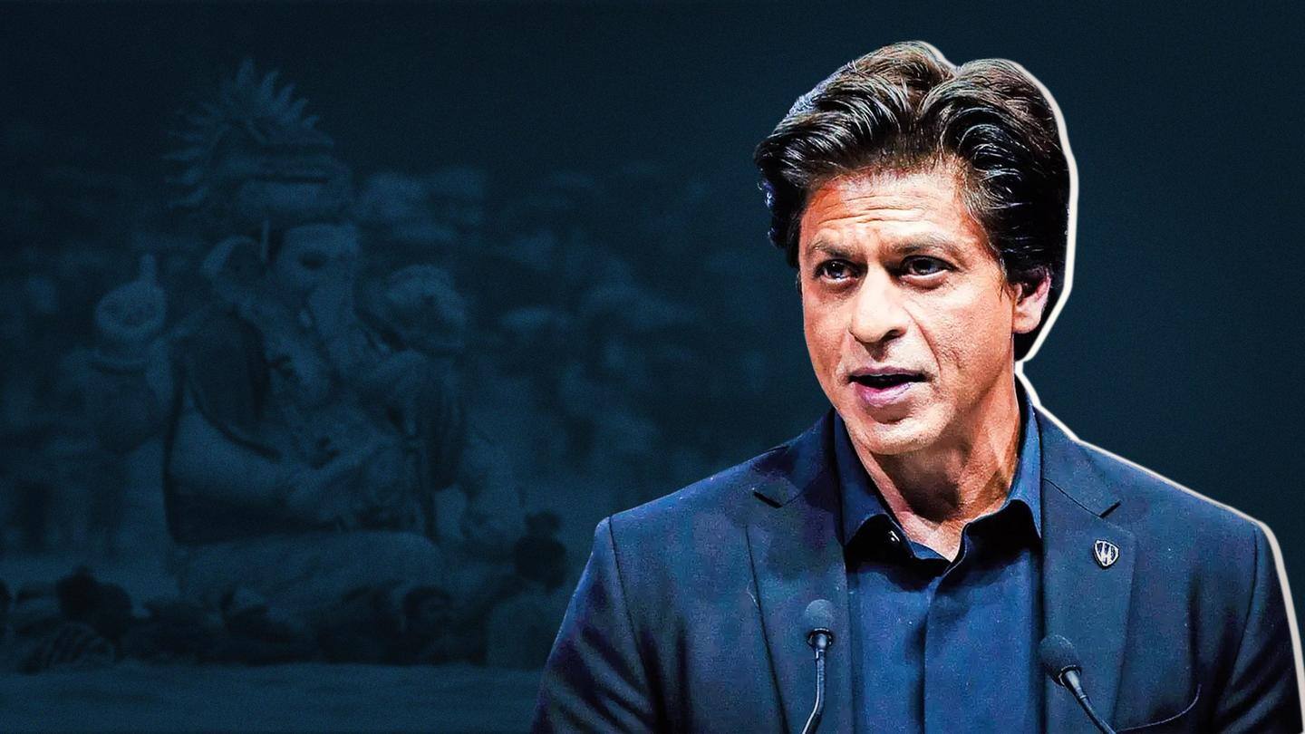 शाहरुख खान ने गणेश विसर्जन पर लिखा नोट, लोग बोले- तुम काफिर हो