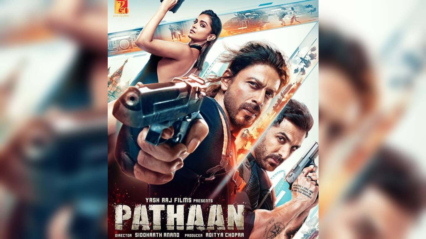 शाहरुख खान की फिल्म 'पठान' का नया पोस्टर जारी, एक्शन लुक हुआ वायरल