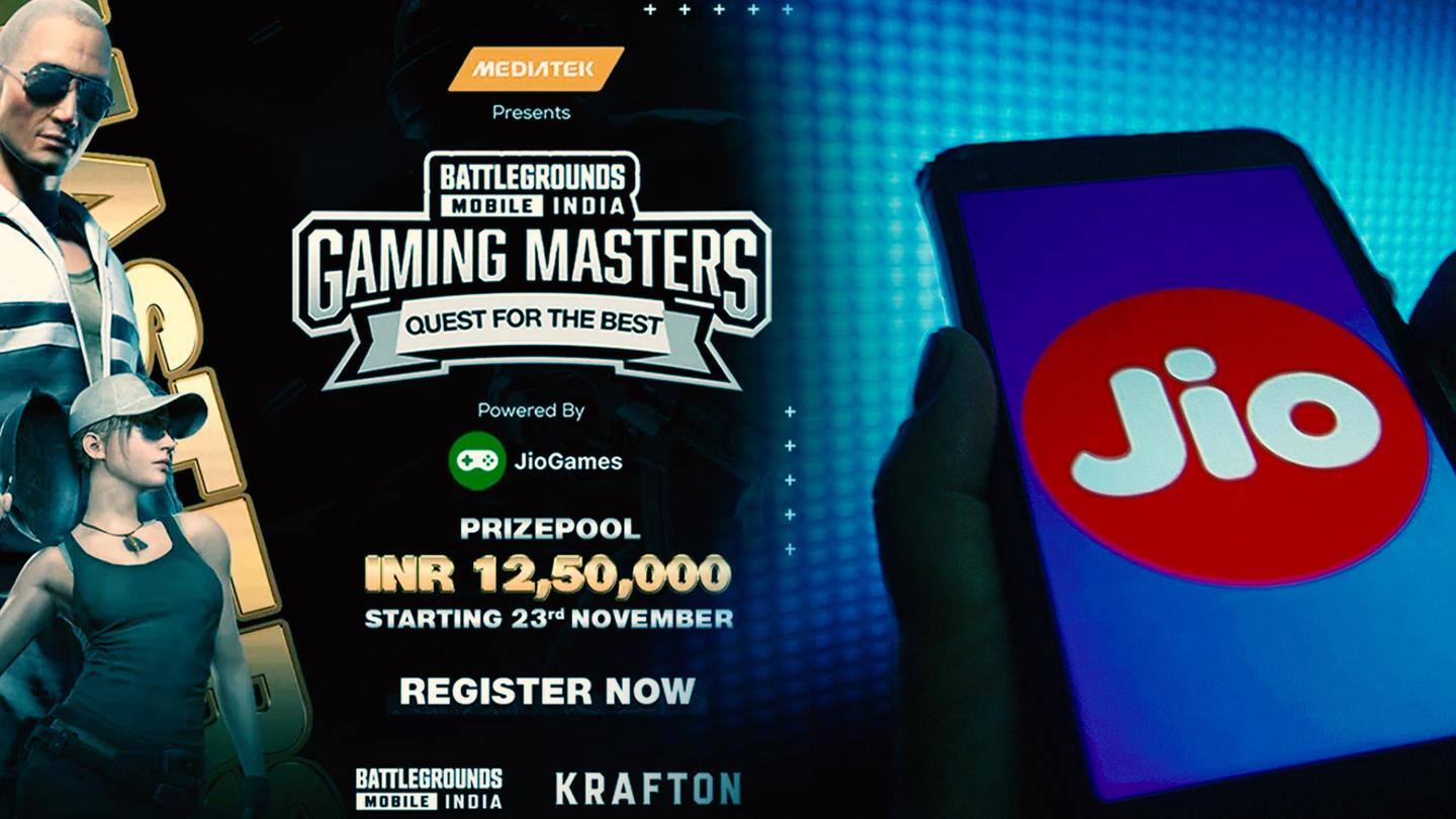 जियो और मीडियाटेक लाए 'गेमिंग मास्टर्स 2.0' BGMI टूर्नामेंट, 12.5 लाख रुपये का इनाम