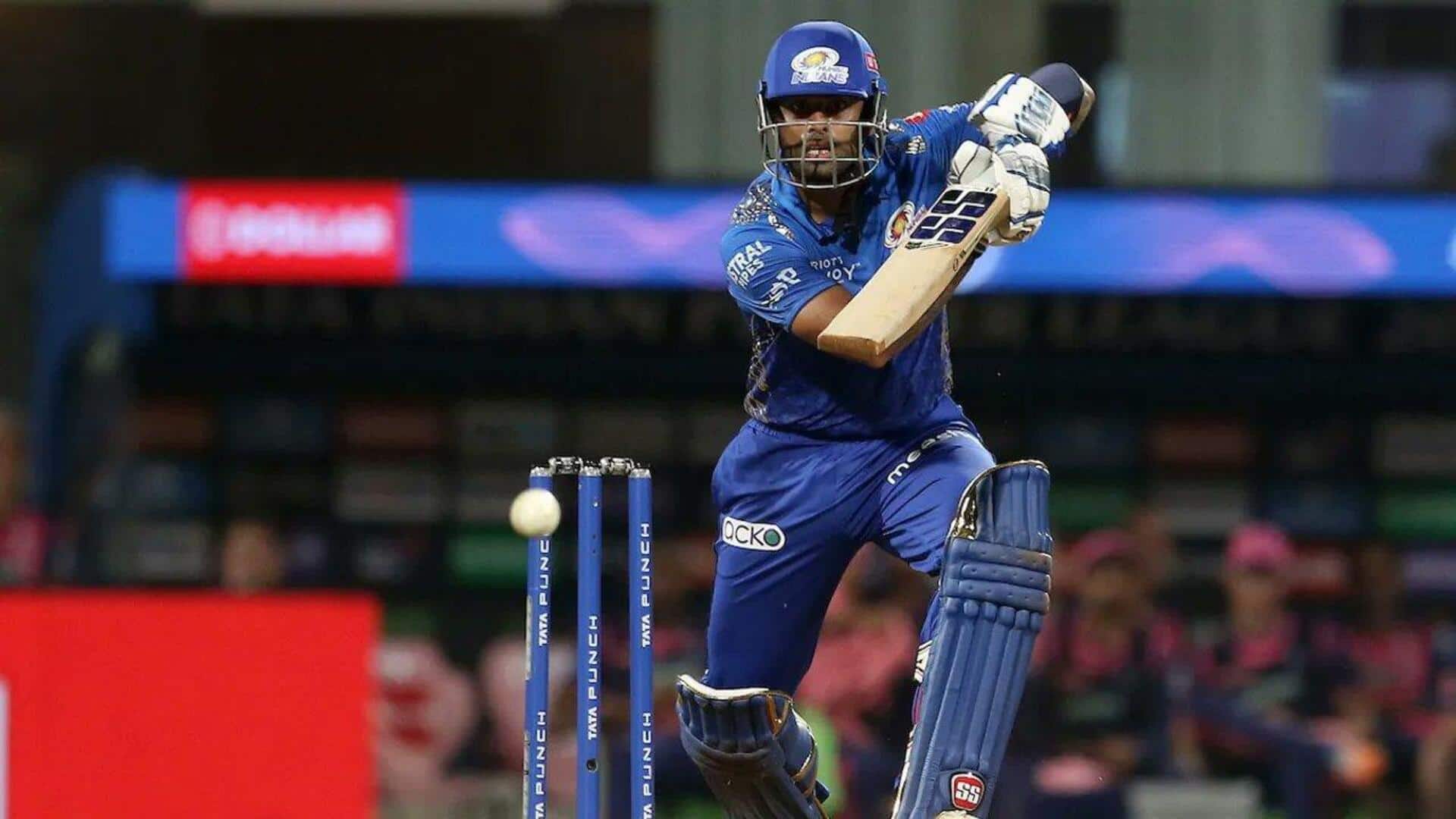 IPL 2025: सूर्यकुमार यादव ने जड़ा अर्धशतक, लगातार 13वीं टी-20 पारी में 25+ रन बनाए IPL 2025: सूर्यकुमार यादव ने जड़ा अर्धशतक, लगातार 13वीं टी-20 पारी में 25+ रन बनाए