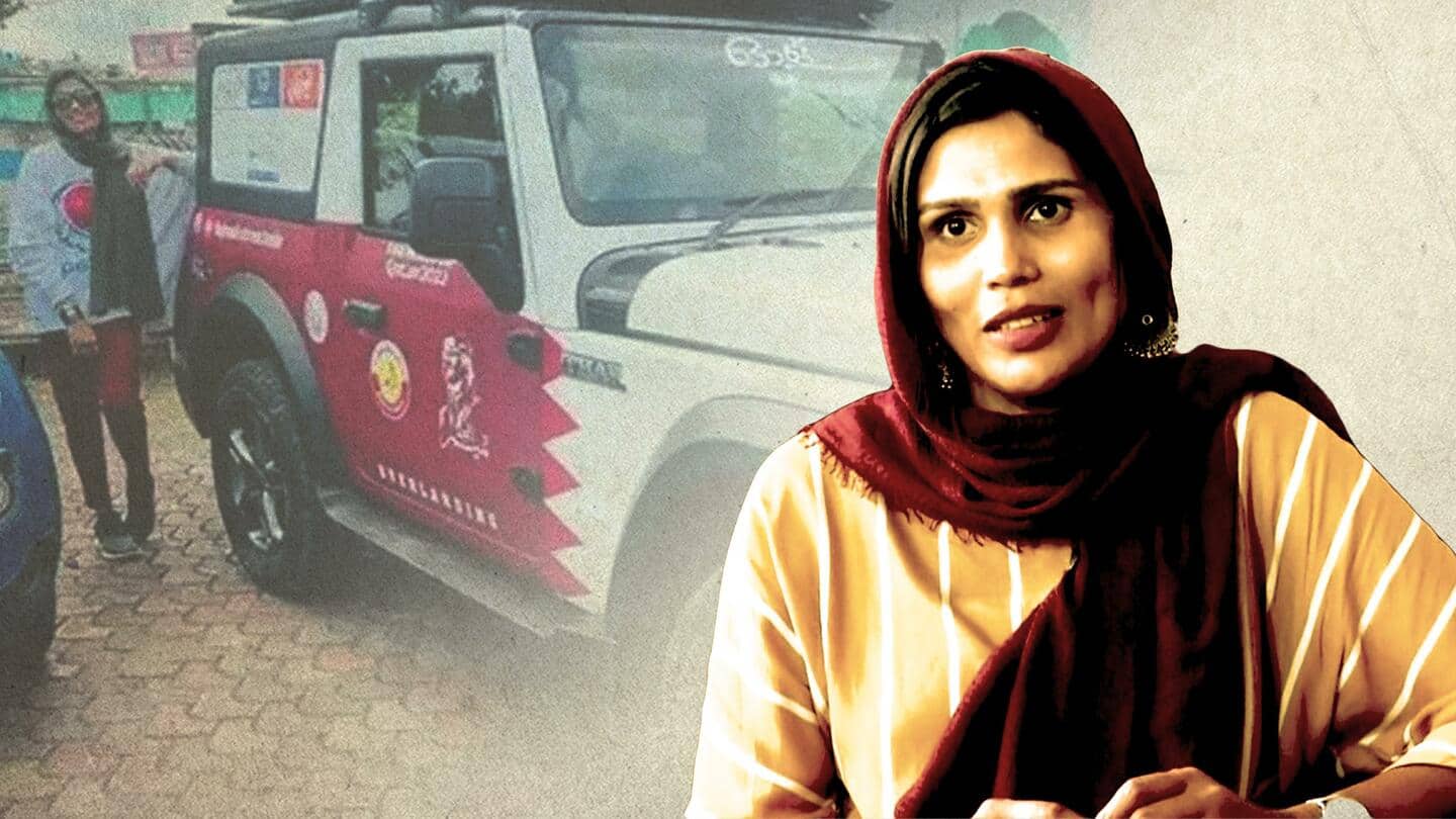 फुटबॉल वर्ल्ड कप देखने के लिए गाड़ी चलाकर केरल से कतर जा रही महिला