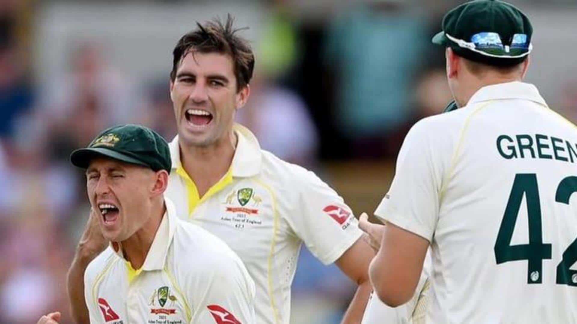 एशेज 2023: ऑस्ट्रेलिया के कप्तान पैट कमिंस ने झटके 3 विकेट, जानिए उनके आंकड़े