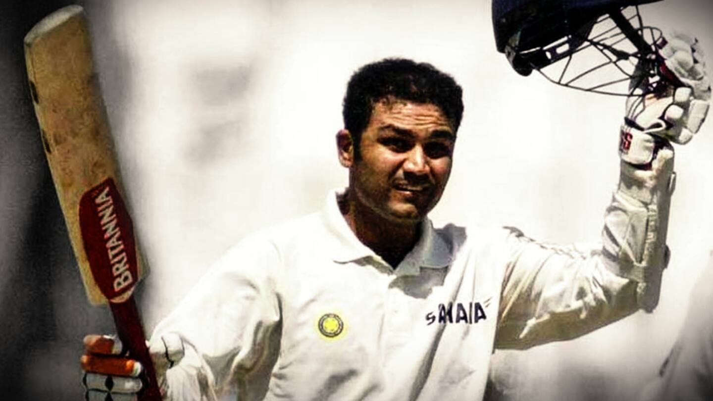 आज ही के दिन टेस्ट क्रिकेट में तिहरा शतक लगाने वाले पहले भारतीय बने थे सहवाग