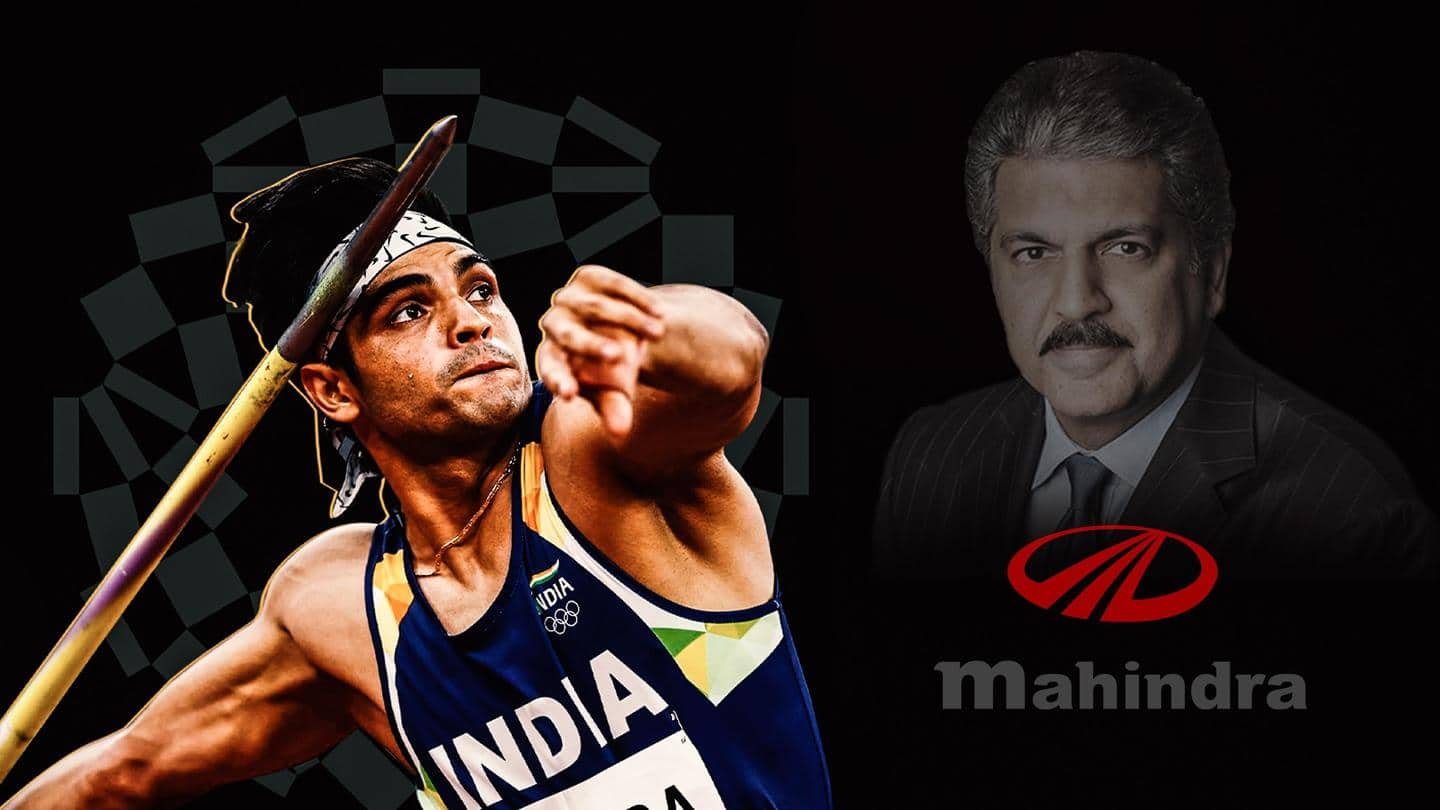 आनंद महिंद्रा ने ओलंपिक स्वर्ण पदक विजेता नीरज चोपड़ा को गिफ्ट की अपकमिंग XUV700