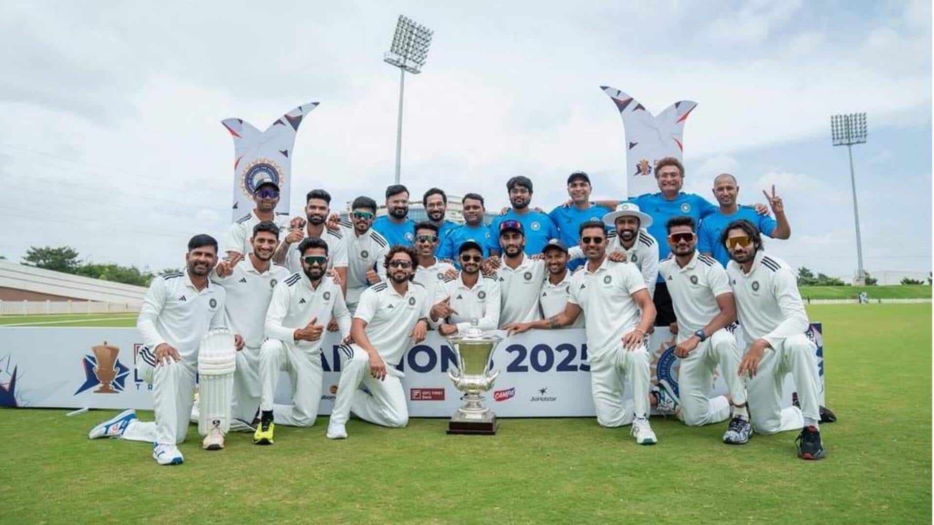दलीप ट्रॉफी 2026 के लिए सभी टीमें, शेड्यूल और अन्य जानकारी 