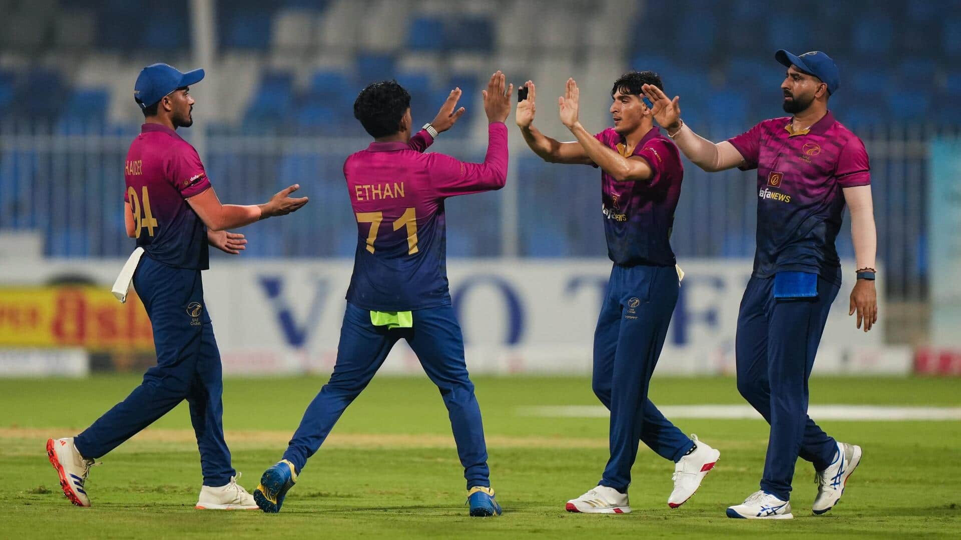 एशिया कप 2025 के लिए UAE की टीम, शेड्यूल, इतिहास और अन्य प्रमुख जानकारी एशिया कप 2025 के लिए UAE की टीम, शेड्यूल, इतिहास और अन्य प्रमुख जानकारी