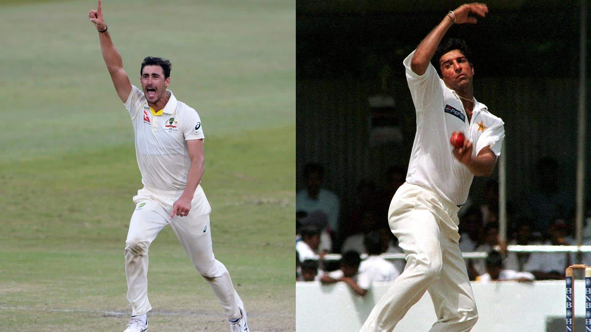 मिचेल स्टार्क बनाम वसीम अकरम: जानिए टेस्ट क्रिकेट में किसके आंकड़े हैं बेहतर 