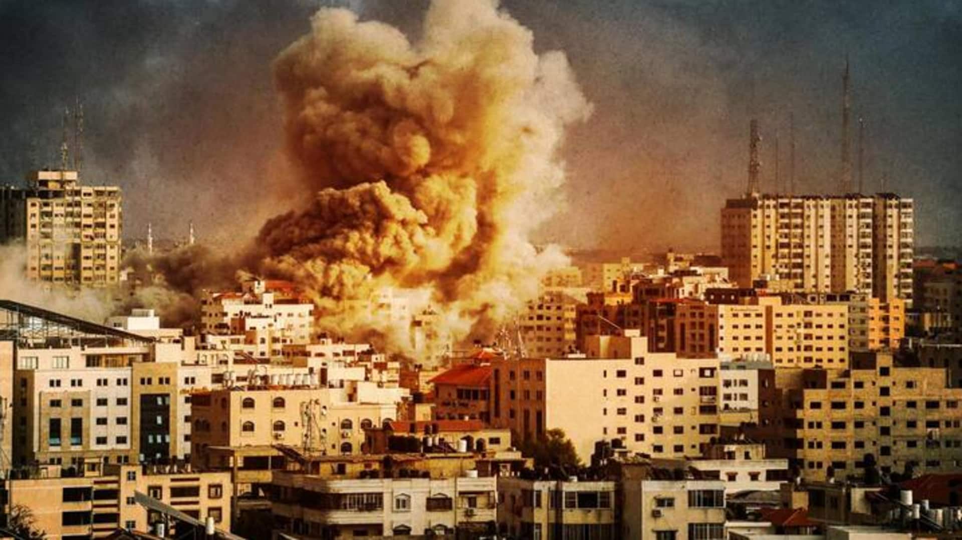 #NewsBytesExplainer: इजरायल युद्ध के दौरान गाजा में किन-किन विवादास्पद हथियारों का इस्तेमाल कर रहा है?